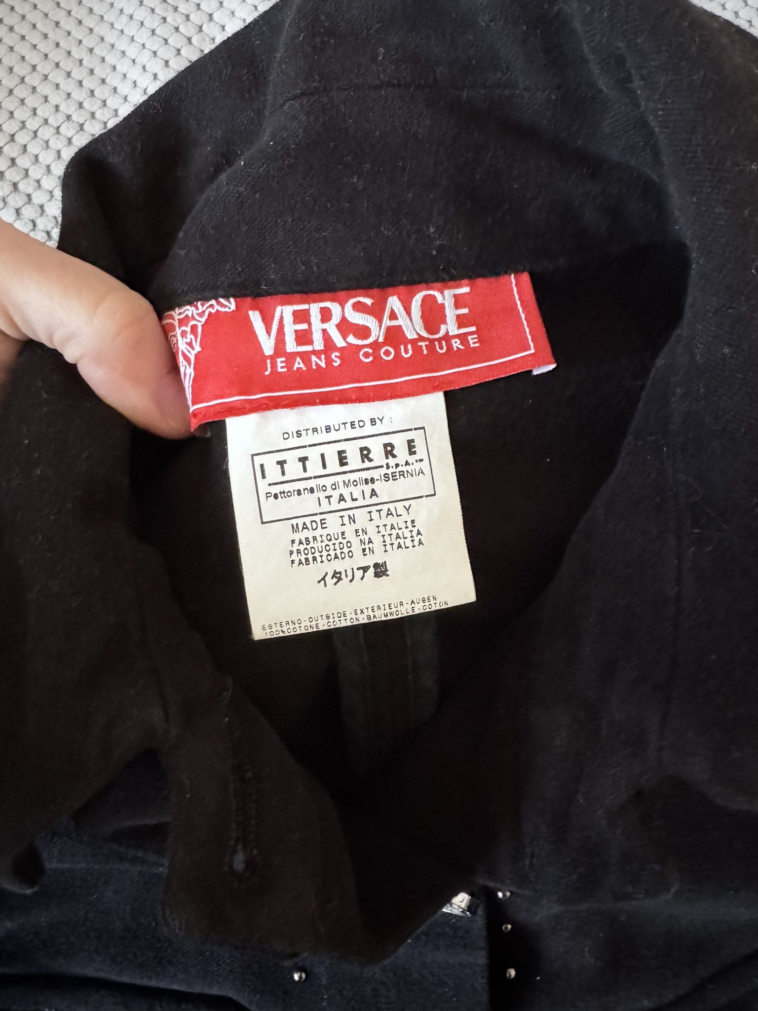 Versace Jeans Couture Vintage Y2K Versace Jeans Couture Black Jacket Italy XS-S Size XS / US 0-2 / IT 36-38 - 3 Thumbnail