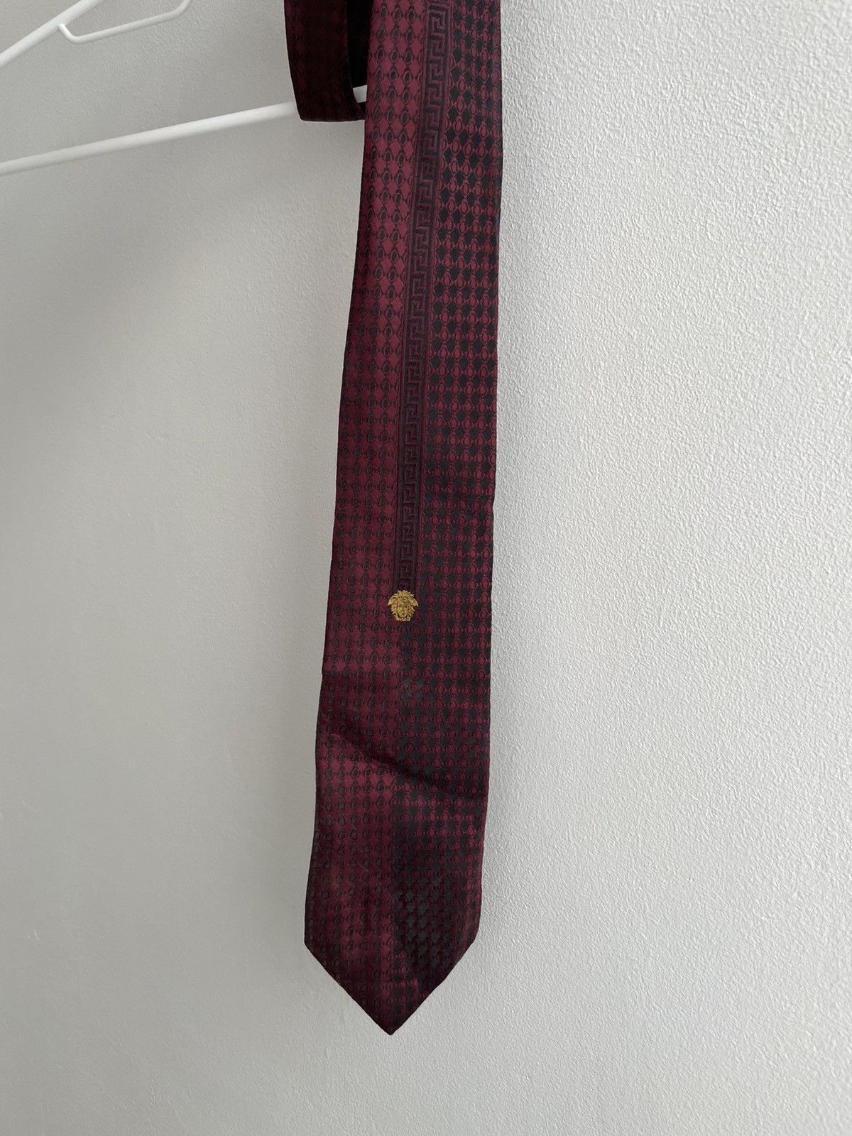 Versace Rare Gianni Versace Vintage 90s Medusa Logo 100% Silk Tie Size ONE SIZE - 21 Thumbnail