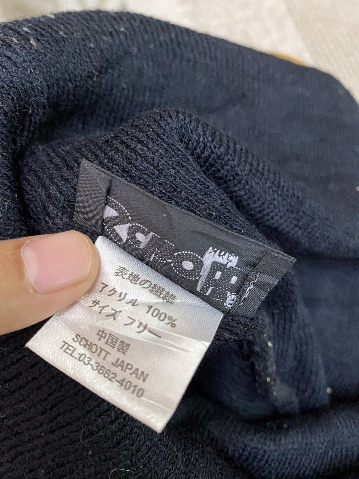 Japanese Brand × Schott × Vintage Schott Ny Spell Out Rare Design Beanie Hat Size ONE SIZE - 7 Thumbnail