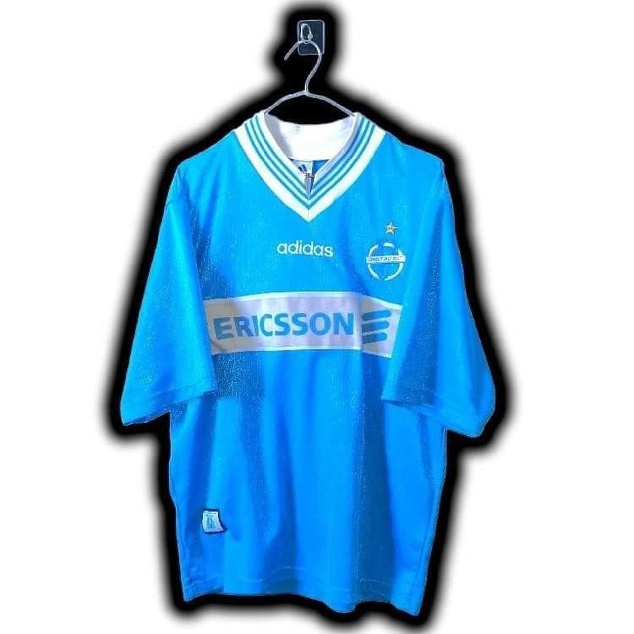 Adidas Olympique Marseille France 1997 1998 Away Shirt Jersey Size US M / EU 48-50 / 2 - 2 Thumbnail