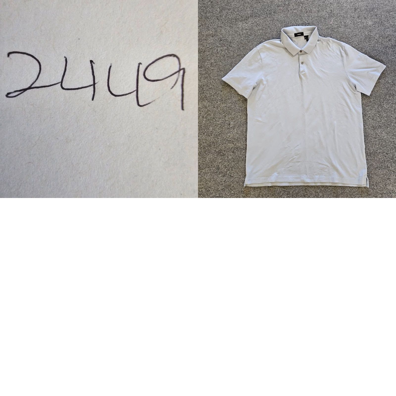 Theory Theory Polo Shirt Mens XL Blue Short Sleeve Casual Golf Polo Size US XL / EU 56 / 4 - 8 Thumbnail