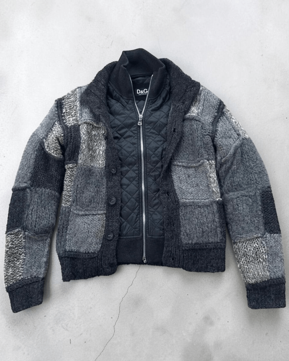 Dolce & Gabbana FW2008 Dolce & Gabbana Patched Wool Cardigan Jacket Size US M / EU 48-50 / 2 - 2 Thumbnail