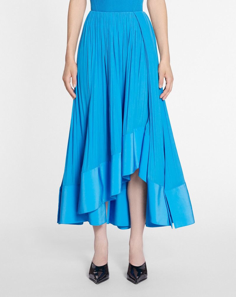 Lanvin o1y0326 Maxi Skirt in Turquoise Size 27" / US 4 / IT 40 - 3 Thumbnail