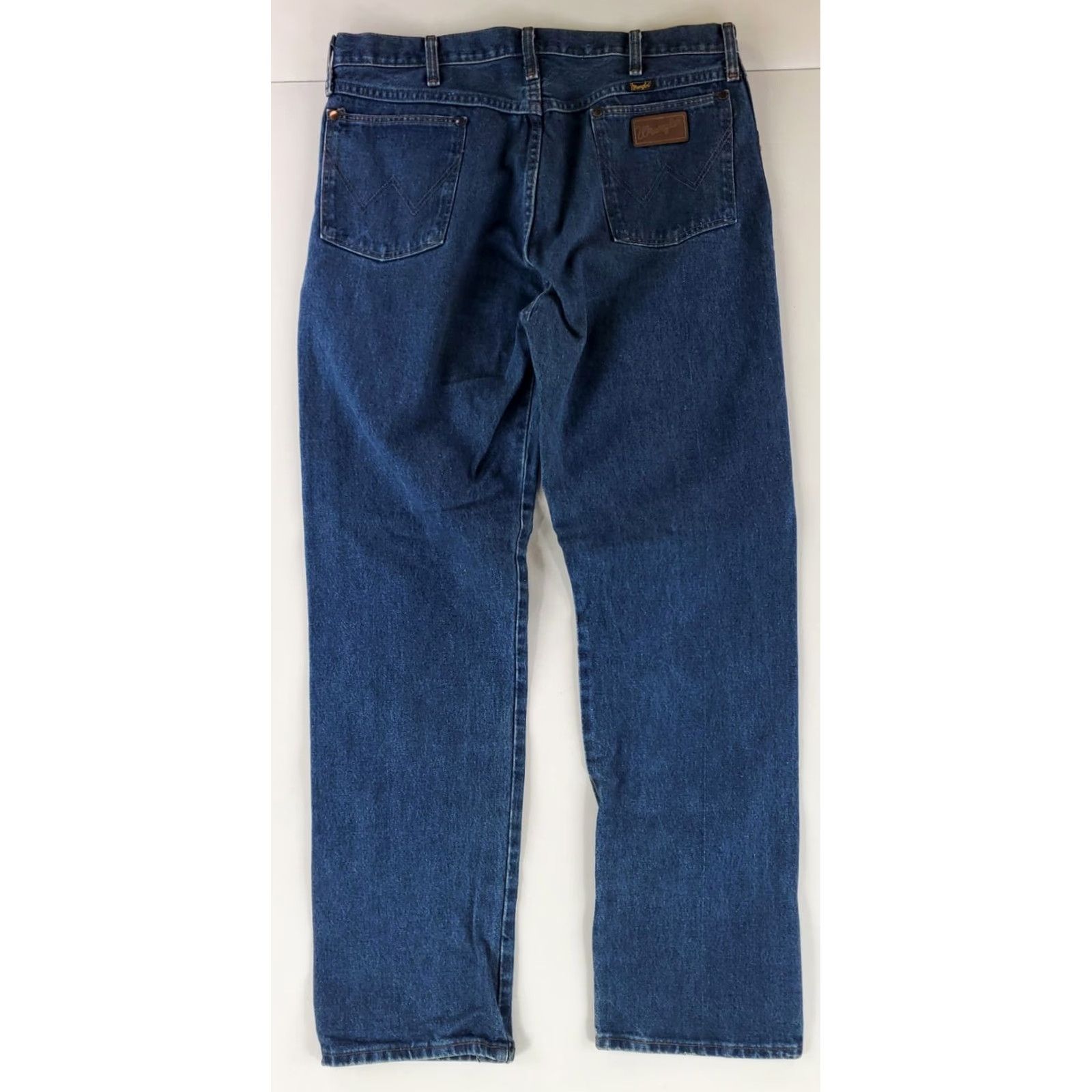 Wrangler VINTAGE Wrangler Jeans 13MWZ Blue Made USA Mens 38x34 36x34 Actual Straight Mens Blue 90s Size US 36 / EU 52 - 4 Thumbnail