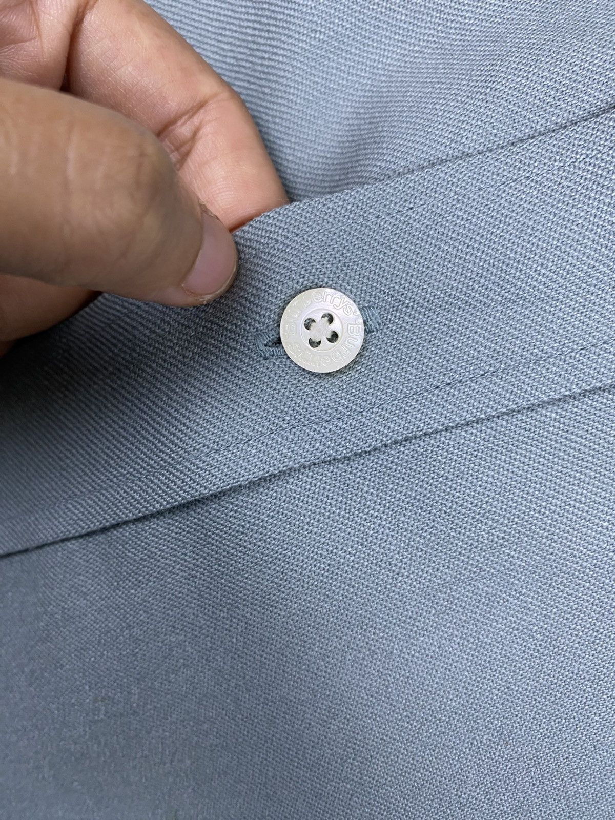 Burberry 🔥Vintage 80s Burberrys Casual Button Ups Wool Shirt Size US M / EU 48-50 / 2 - 9 Thumbnail