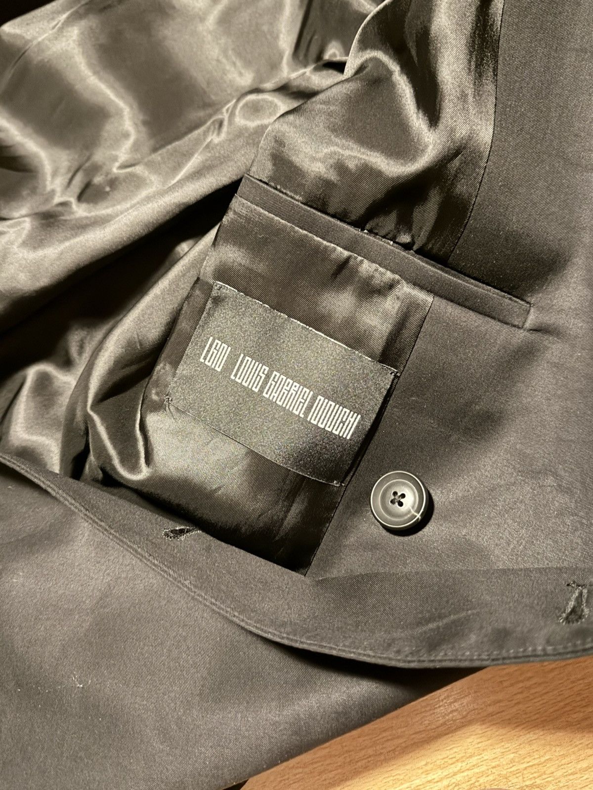 LGN LOUIS GABRIEL NOUCHI FW24 LGN Black Double-breasted trench coat with six buttons Size US S / EU 44-46 / 1 - 10 Thumbnail