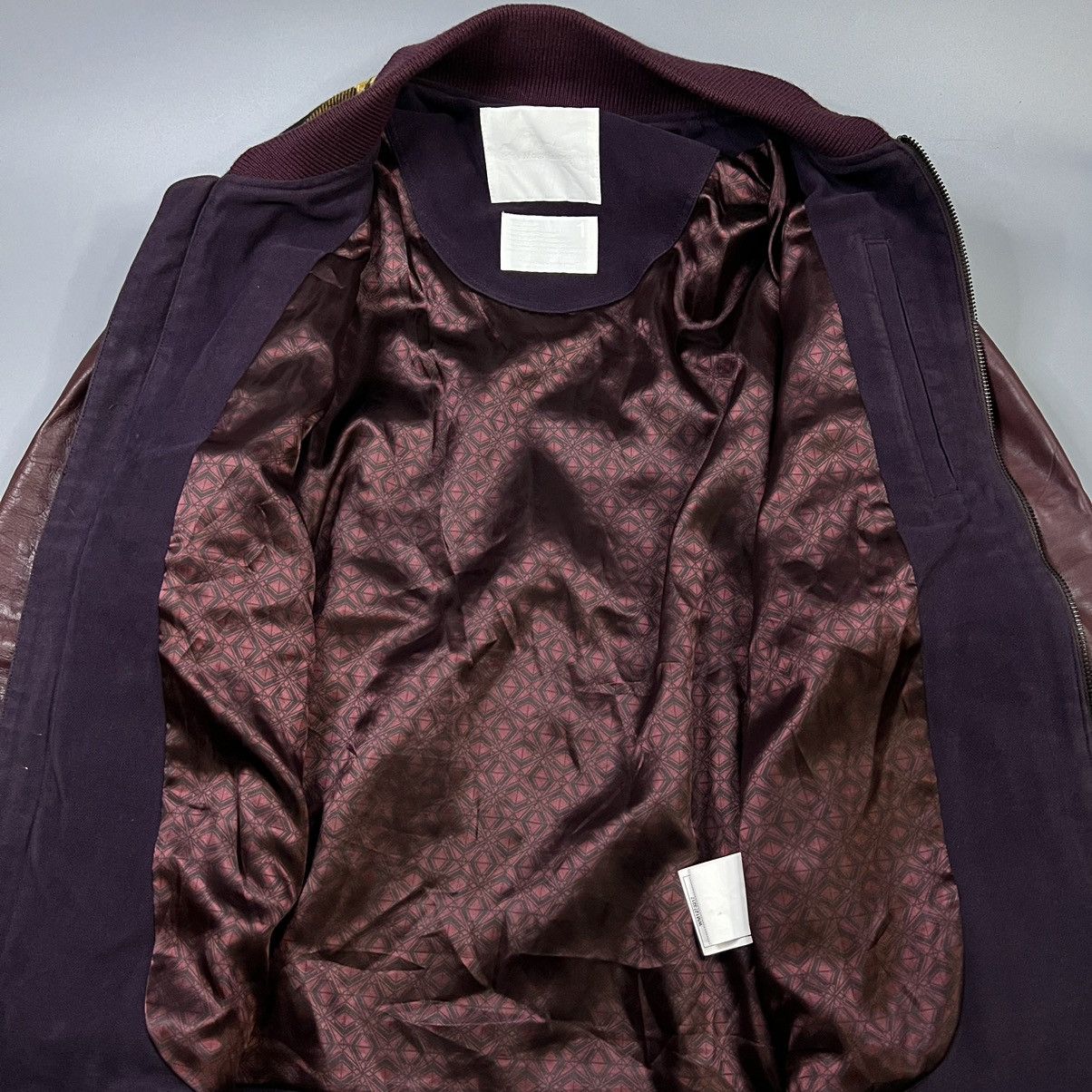 White Mountaineering White Mountaineering Leather Plaid Wool Jacket Size US M / EU 48-50 / 2 - 15 Thumbnail
