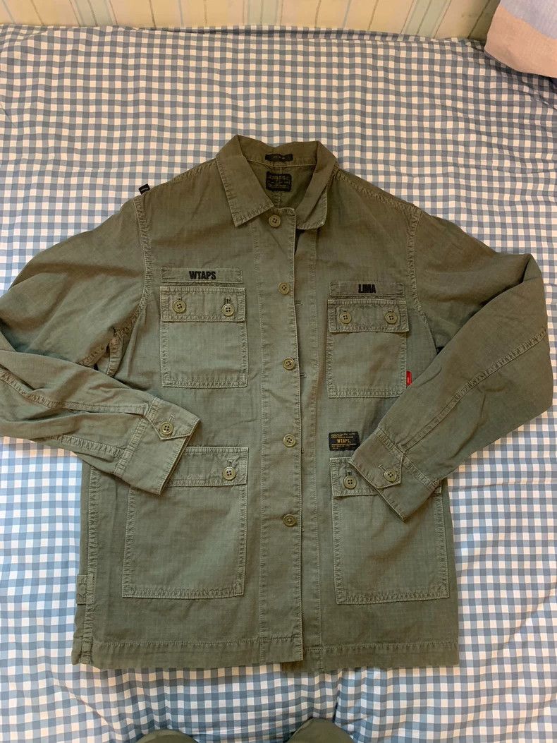 Wtaps WTAPS Jungle 13AW Wax-Dye Shirt Jacket Size US L / EU 52-54 / 3 - 1 Thumbnail
