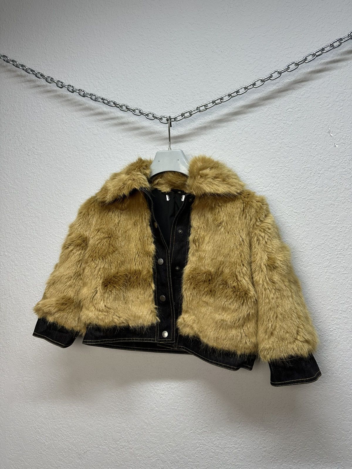 If Six Was Nine × Stella McCartney × Vintage Vintage Stella McCartney Fur Cropped Jacket Ifsixwasnine Size XS / US 0-2 / IT 36-38 - 8 Thumbnail