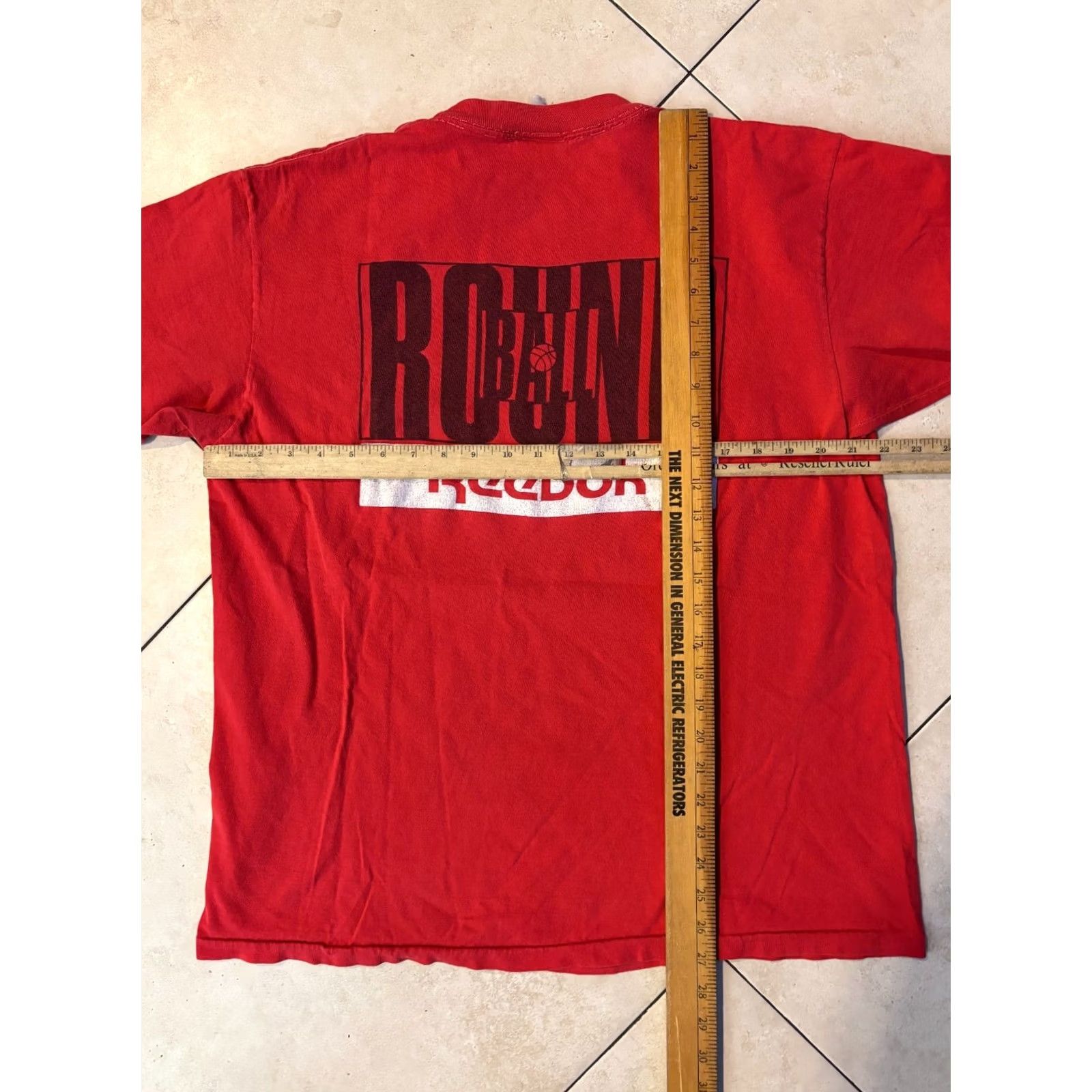 Reebok Vintage Reebok Basketball T-Shirt Mens XL Red 90s 5774 Size US XL / EU 56 / 4 - 6 Thumbnail