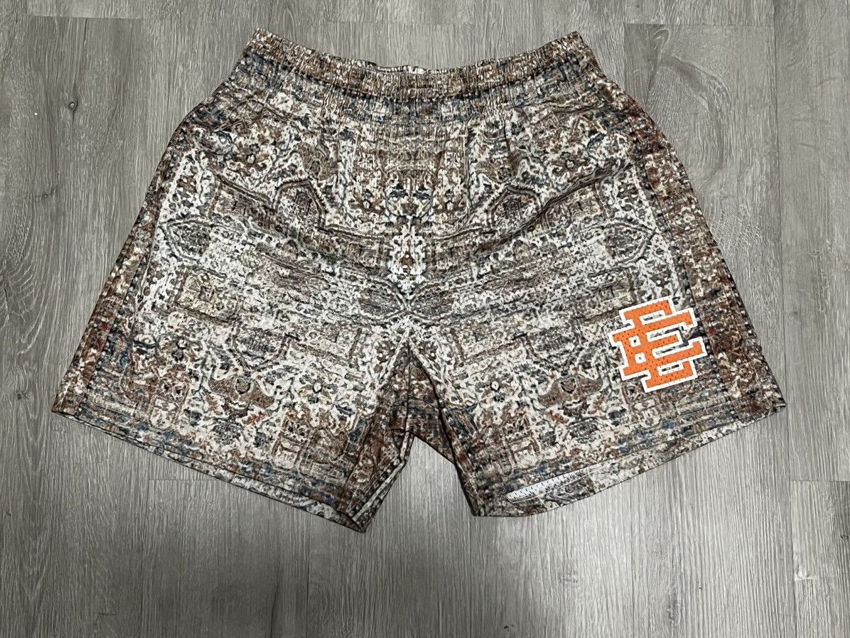 image of Eric Emanuel Rug Shorts Ee Large in Green, Men's (Size 32)
