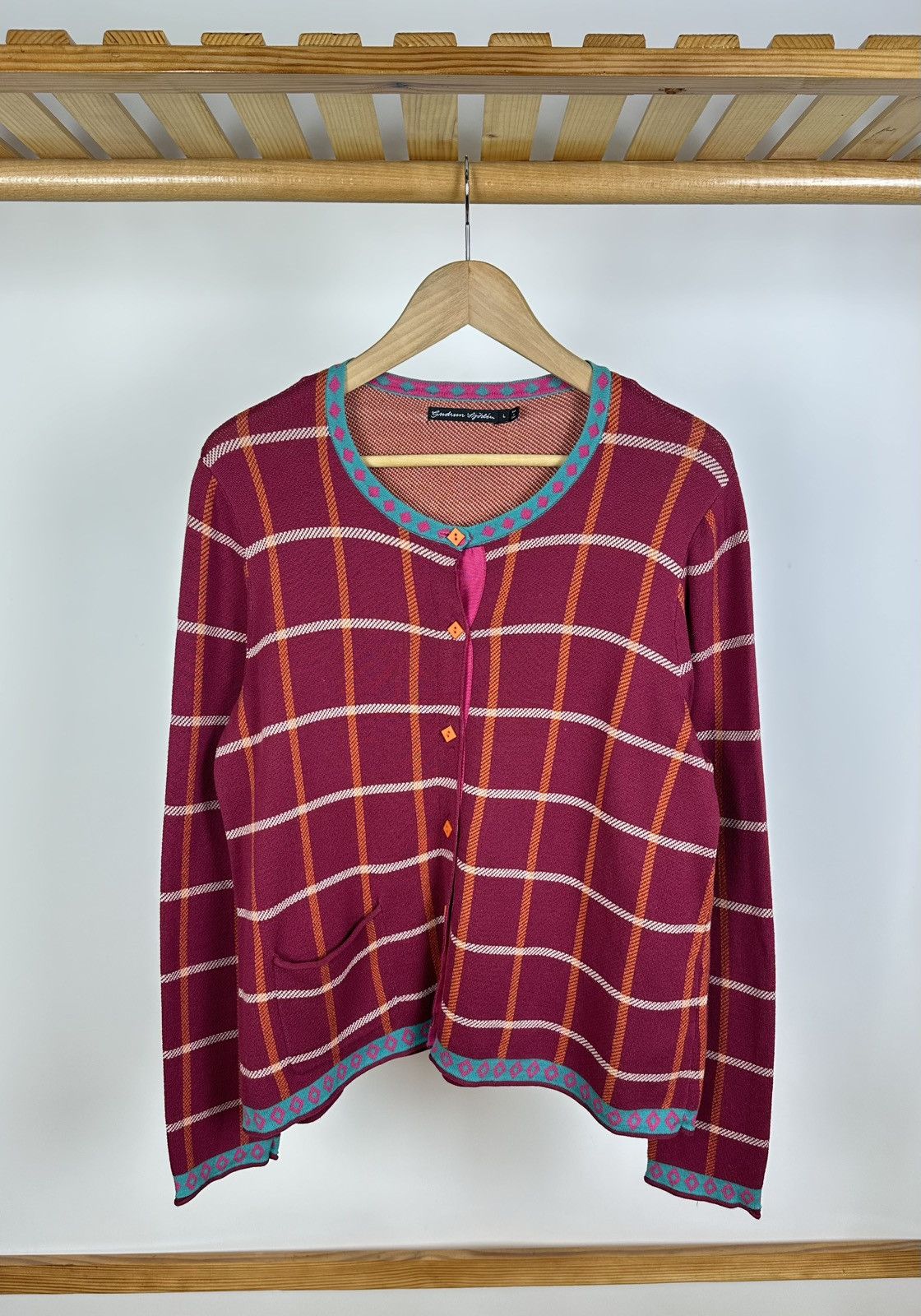 Gudrun Sjoden Gudrun Sjoden Cardigan Sweater Womens Large Multicolor Size L / US 10 / IT 46 - 1 Thumbnail