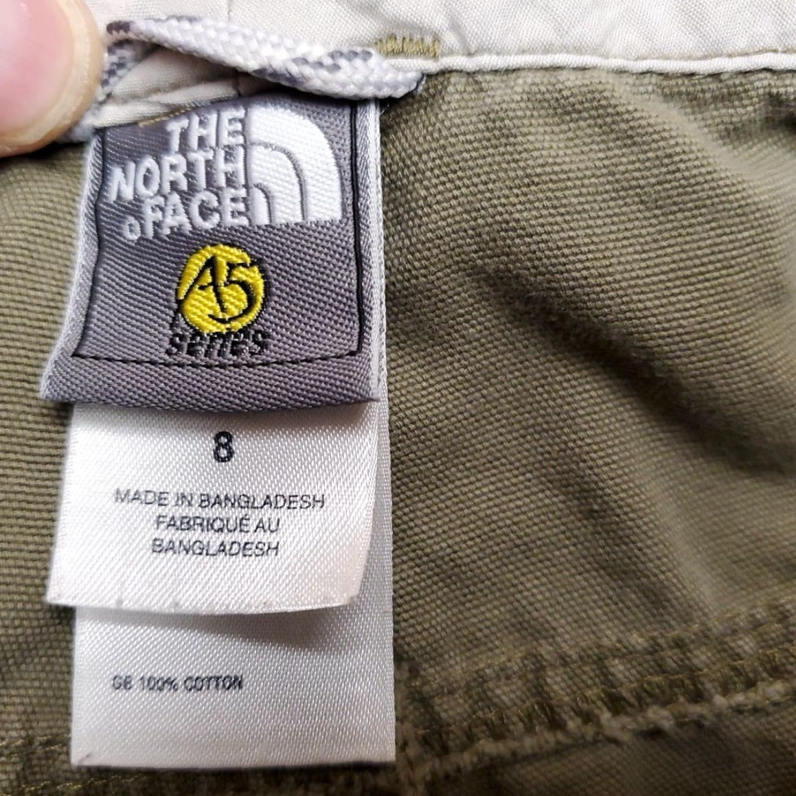 The North Face The North Face Shorts Womens 8 Green Canvas 100% Cotton Cargo Utility Hike Gorp Size 30" / US 8 / IT 44 - 5 Thumbnail
