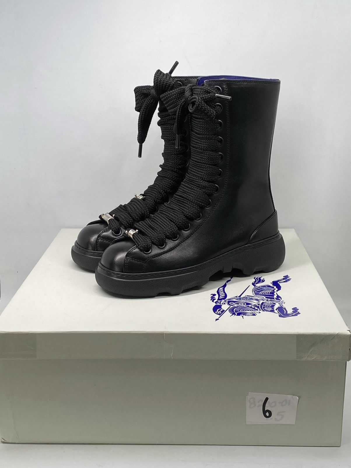Burberry Burberry Ranger High Leather Boots size 37.5 Size US 7.5 / IT 37.5 - 15 Thumbnail