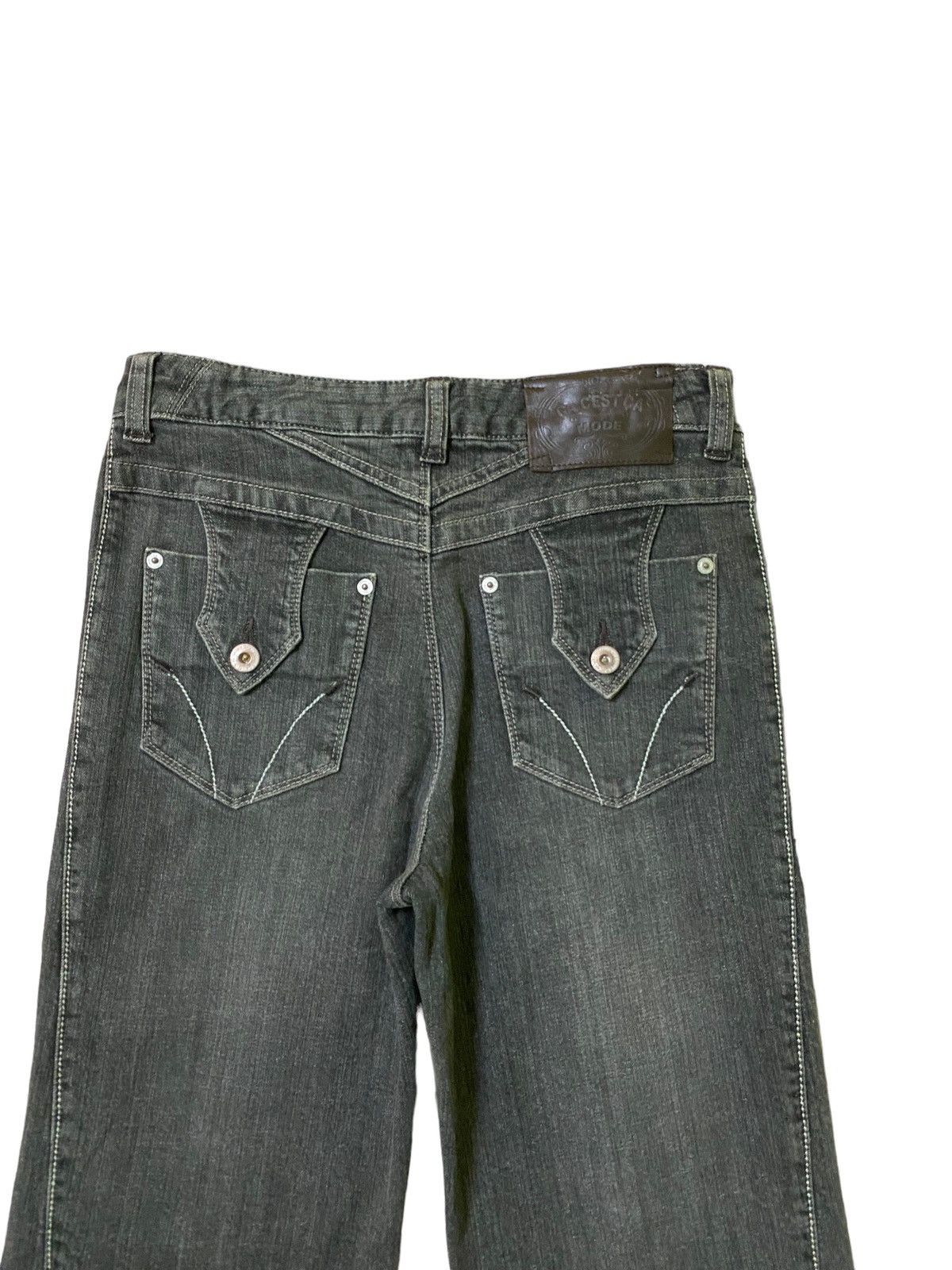 If Six Was Nine × Japanese Brand × Vintage Flared Comme Ci Comme Ca Bootcut Denim Jeans Size US 27 - 11 Thumbnail