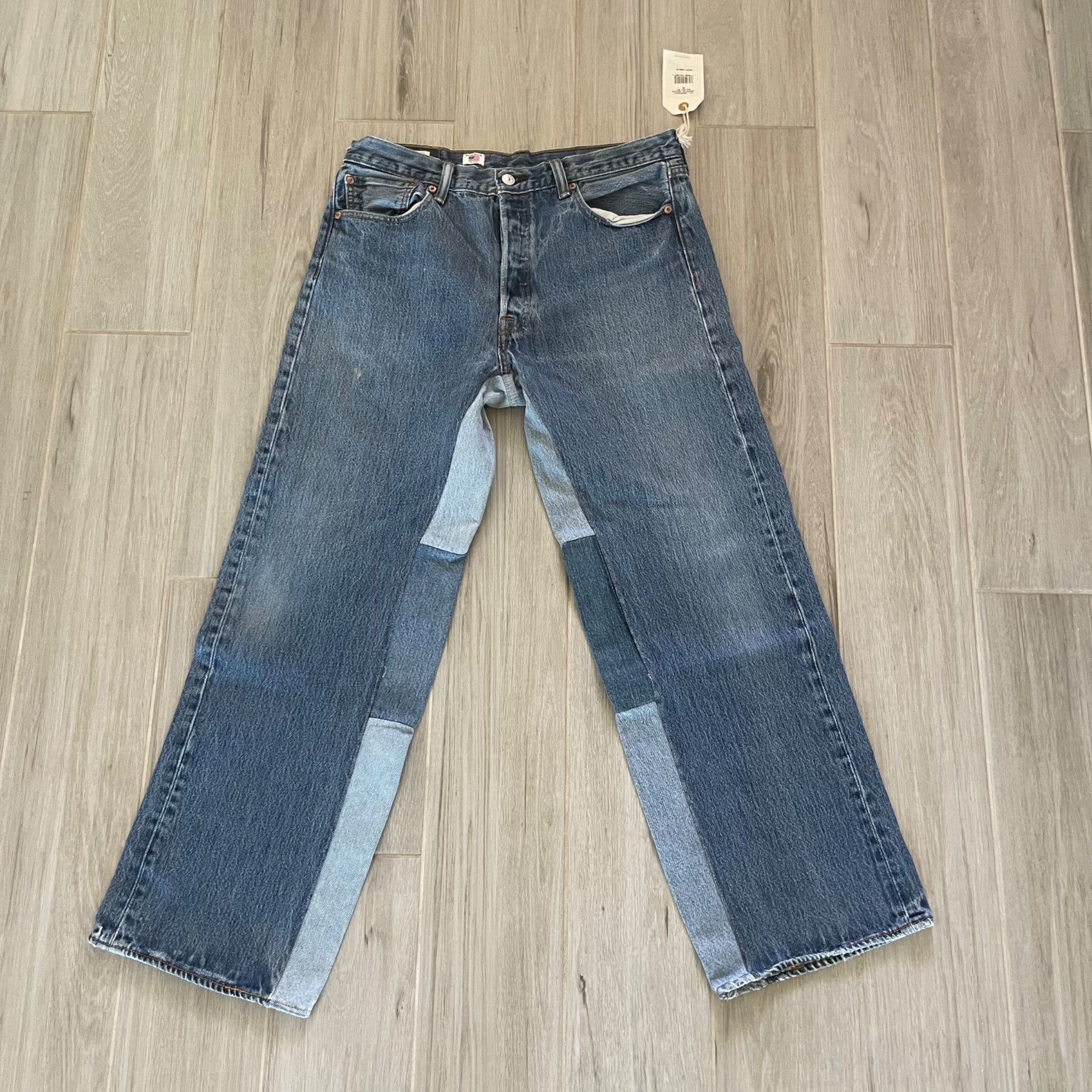 Levi's Vintage Clothing × RE/DONE $495 NWT RE/DONE x LEVI'S ASSORTED INDIGO BIG BOY 501 JEANS Size US 32 / EU 48 - 2 Thumbnail