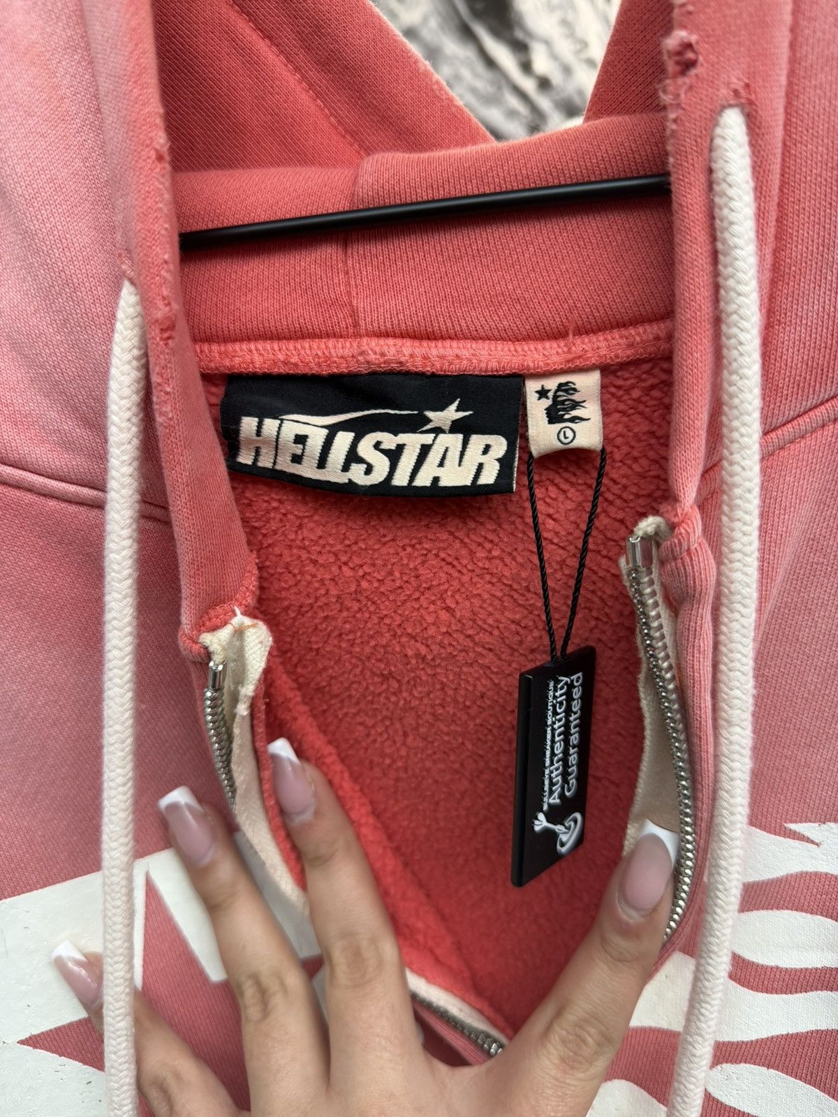 HELLSTAR Hellstar Red Wash Zip Hoodie Size US L / EU 52-54 / 3 - 7 Thumbnail