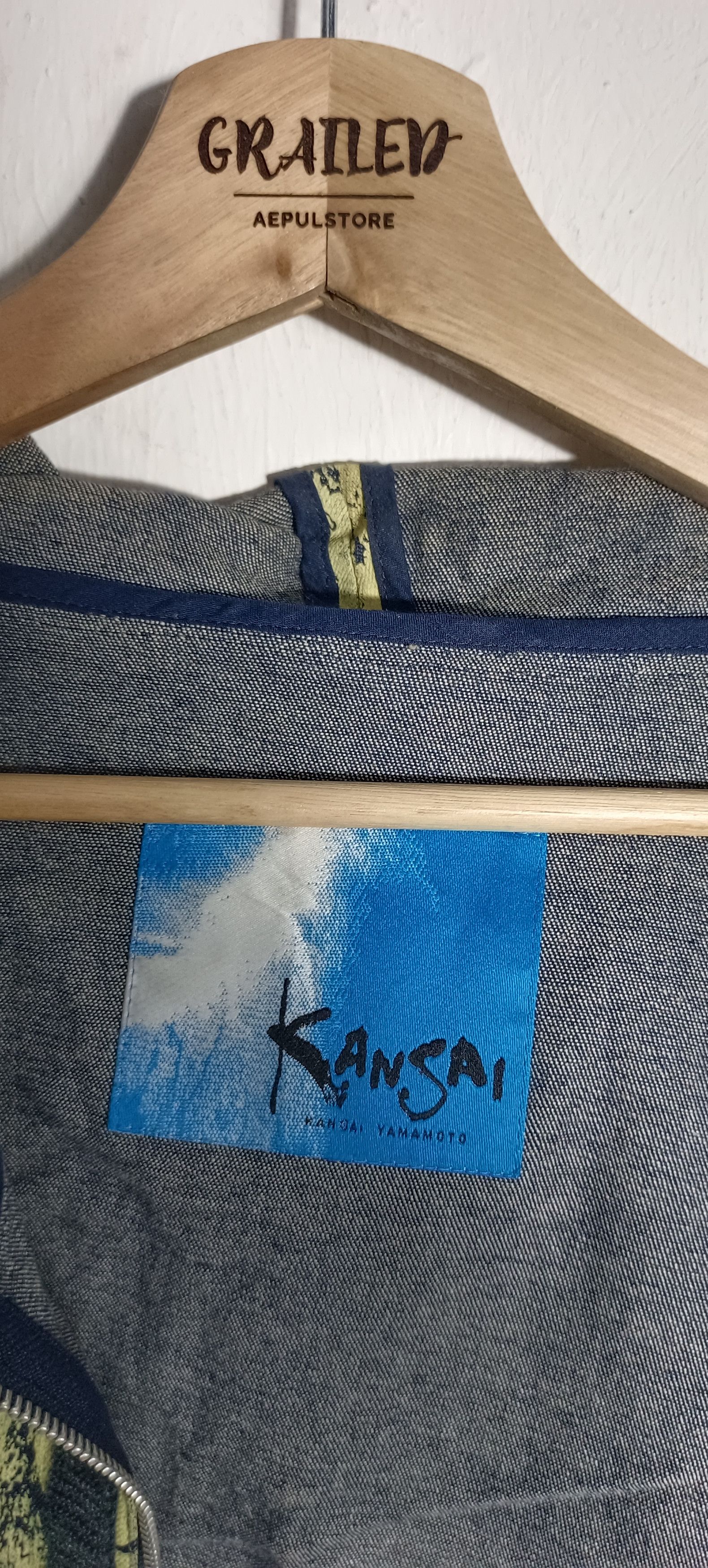 Kansai Yamamoto Vintage 90’s kansai Denim Jacket Size US L / EU 52-54 / 3 - 23 Thumbnail
