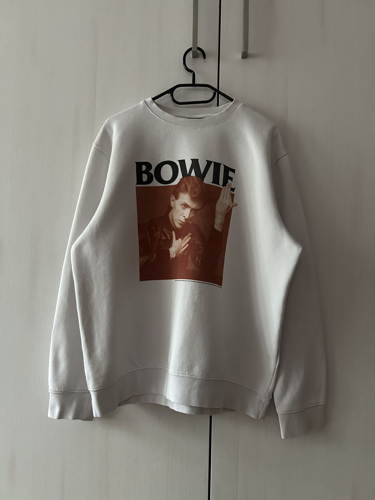 Band Tees × H&M Vintage David Bowie 2018©️ Rock sweatshirt mens white Size US M / EU 48-50 / 2 - 1 Thumbnail