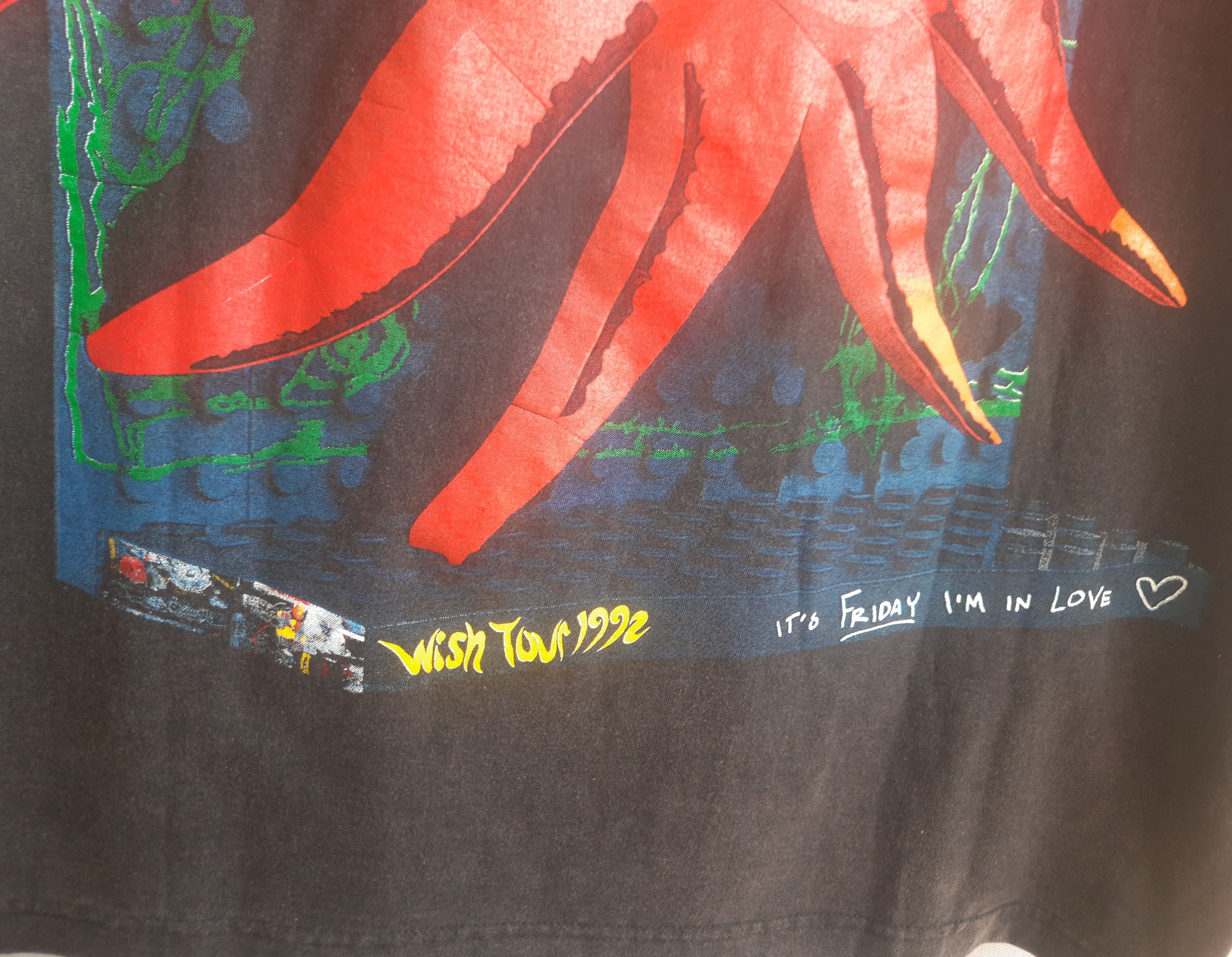 Band Tees The Cure Wish Tour Lego Robert Smith Fan Made Size US L / EU 52-54 / 3 - 6 Thumbnail