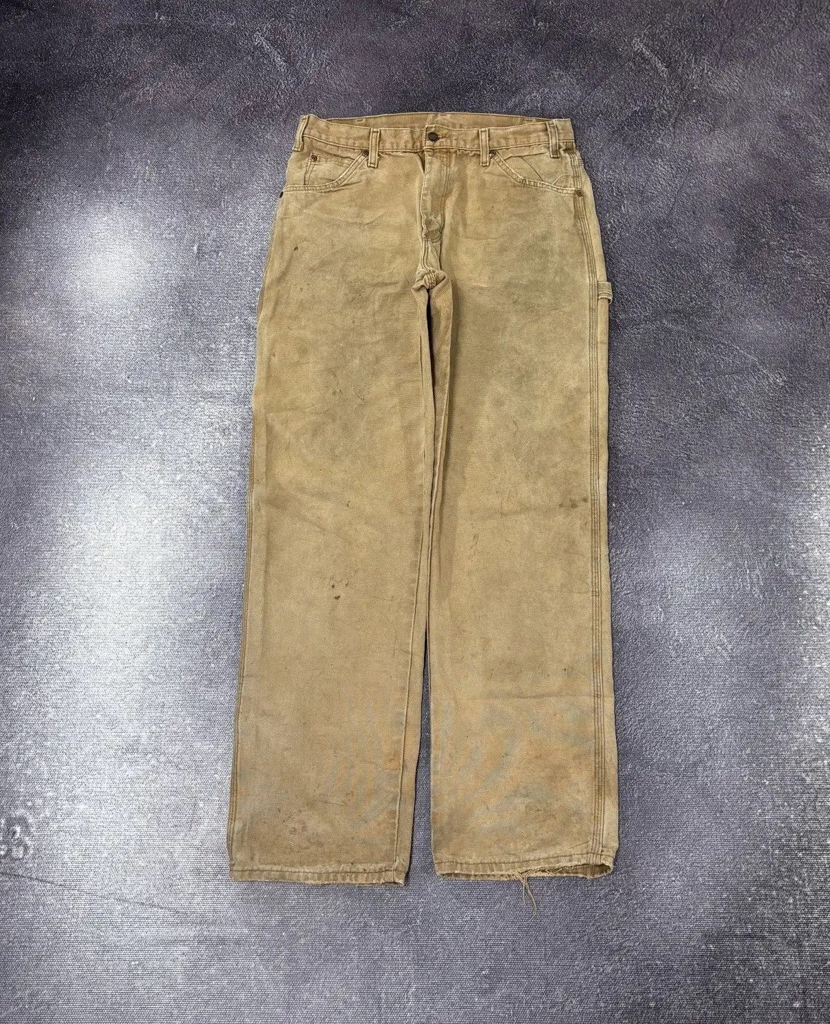 Dickies × Vintage Vintage Dickies Faded Carpenter USA Hype Skate Baggy Pants Size US 34 / EU 50 - 2 Thumbnail