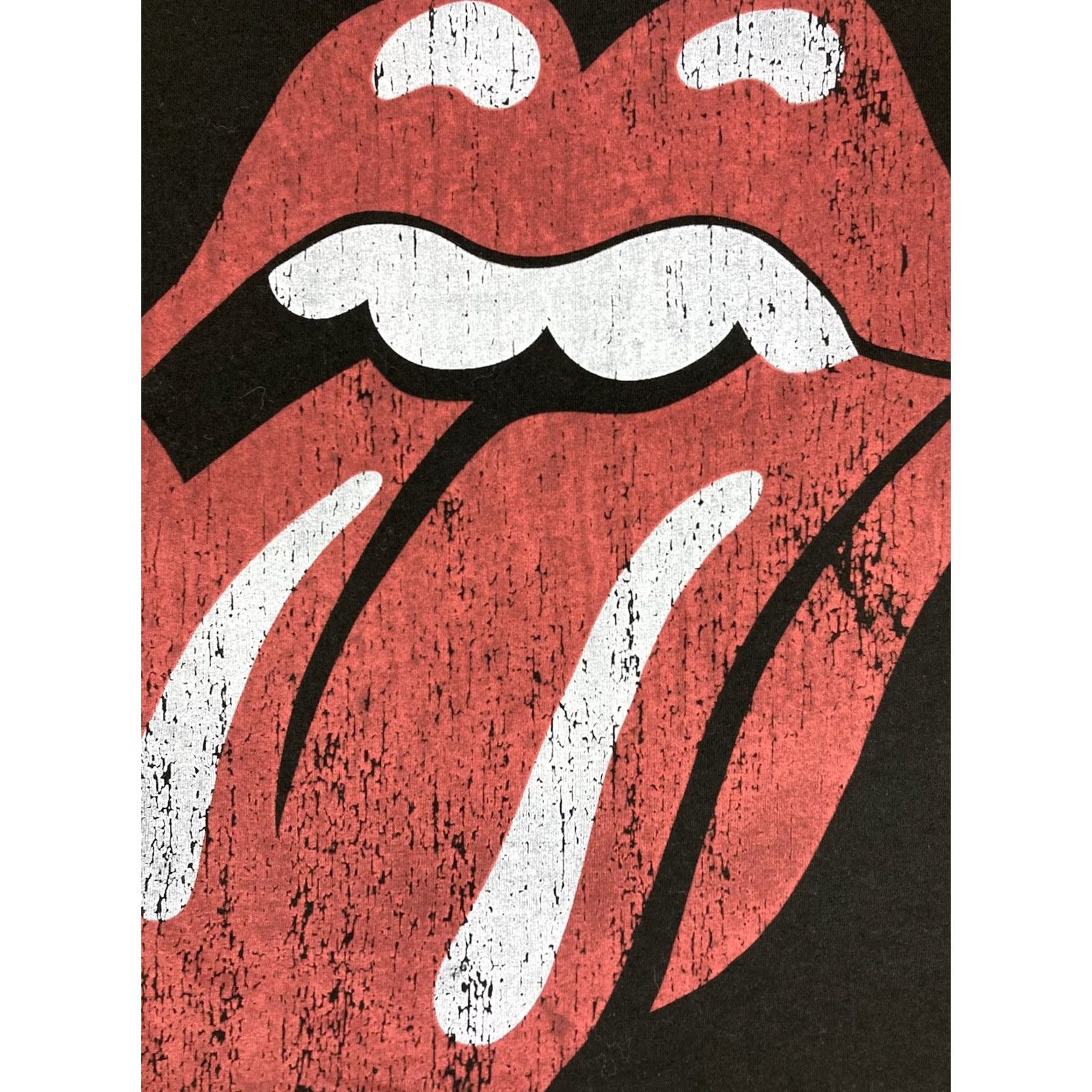 H&M H&M The Rolling Stones Crop Graphic T-shirt Women Medium Black Long Sleeve Music Size M / US 6-8 / IT 42-44 - 2 Thumbnail