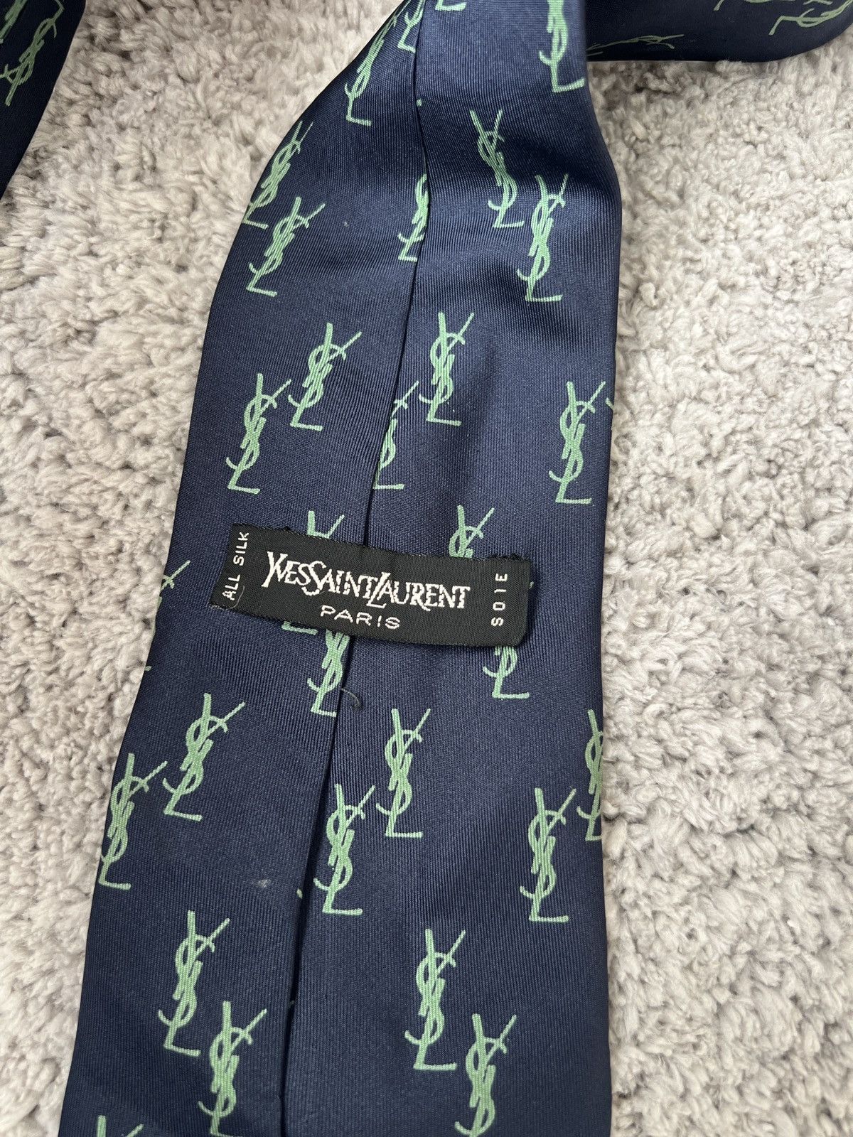 Vintage × Yves Saint Laurent Yves Saint Laurent tie monogram Size ONE SIZE - 4 Thumbnail