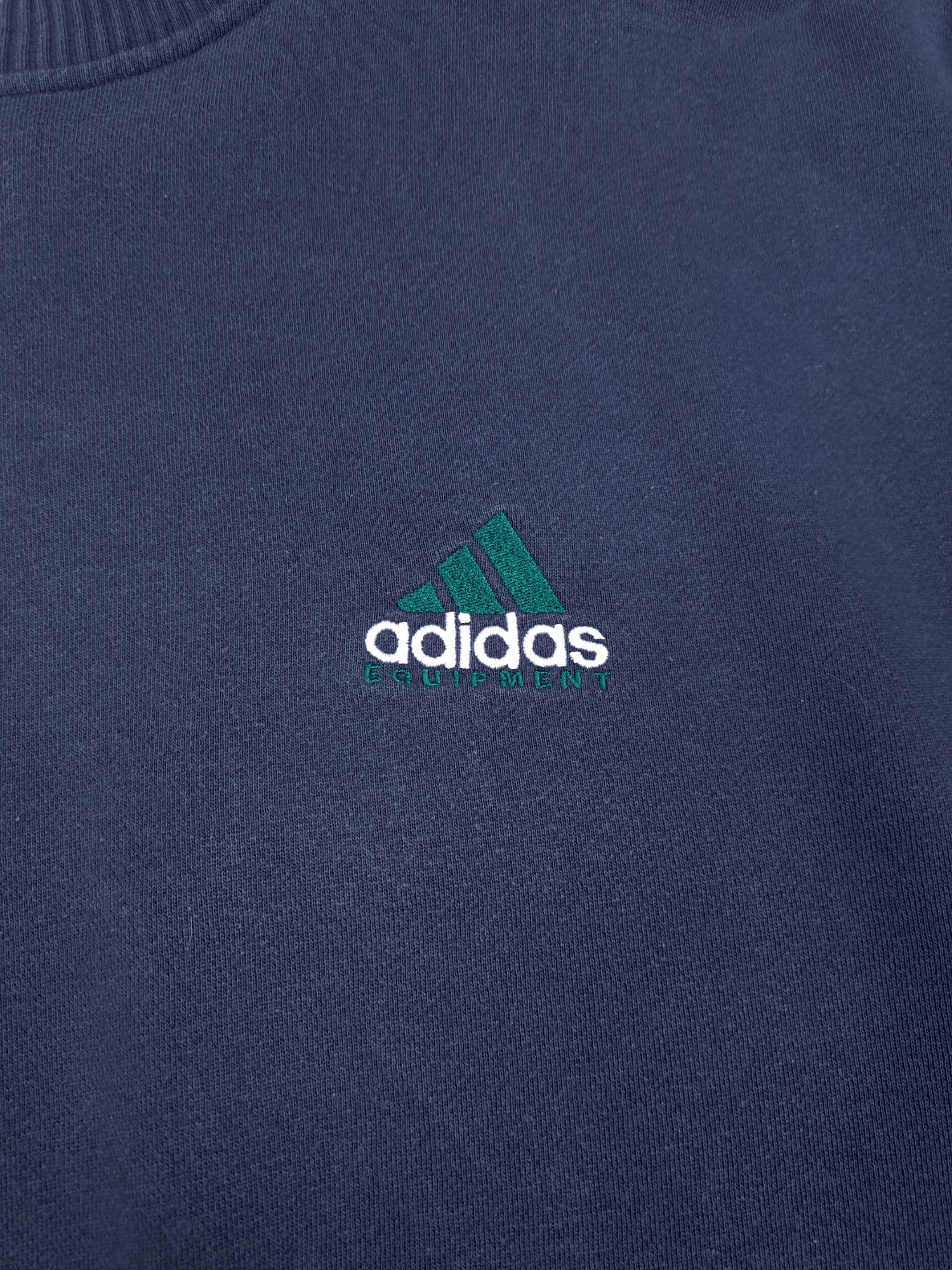 Adidas × Vintage 💎 80's Vintage Adidas Equipment Big Logo Faded Sweatshirt Size US M / EU 48-50 / 2 - 4 Thumbnail