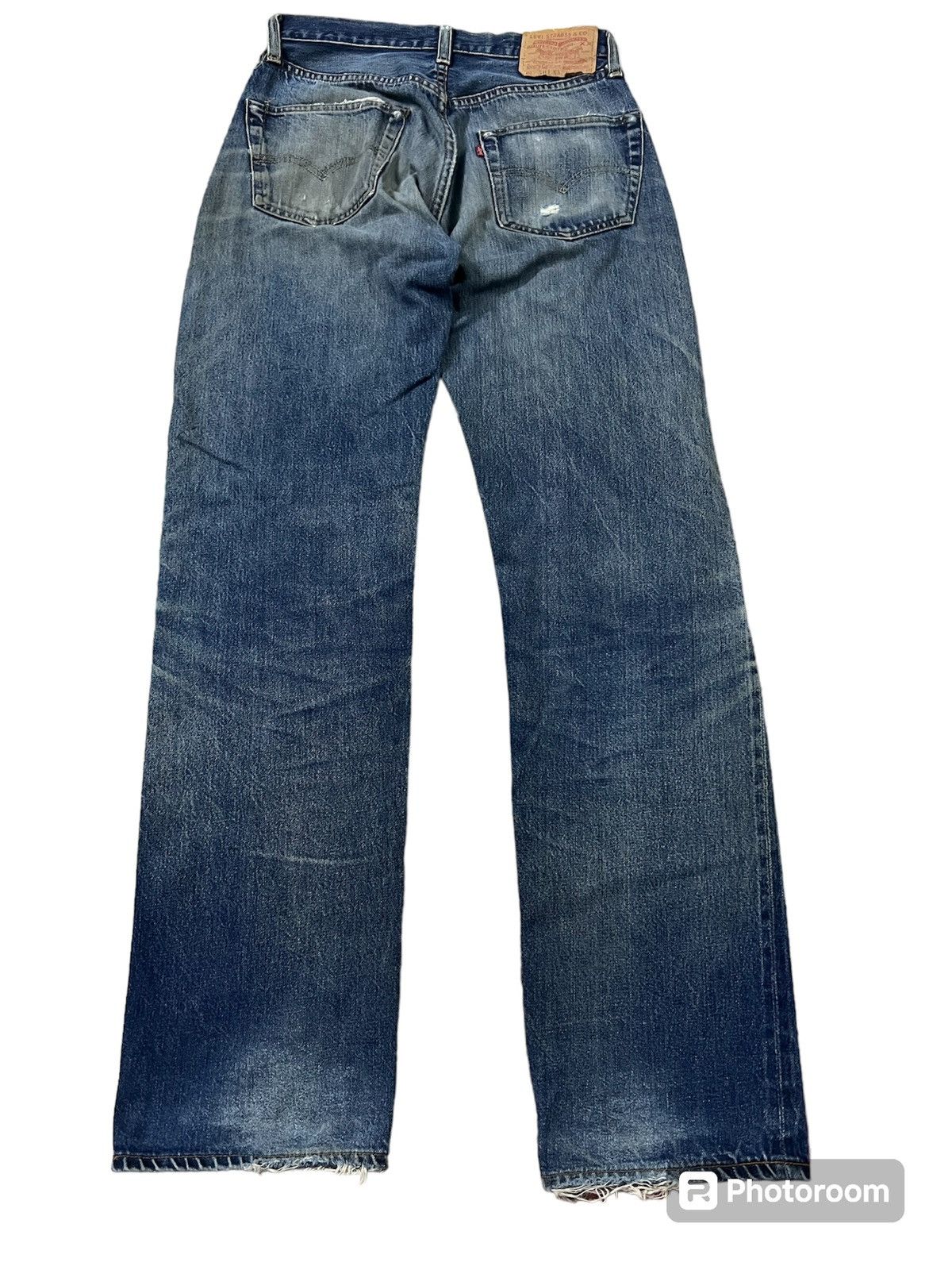 Levi's VINTAGE LEVIS 501 BIG E DISTRESSED JEANS Size US 28 / EU 44 - 3 Thumbnail