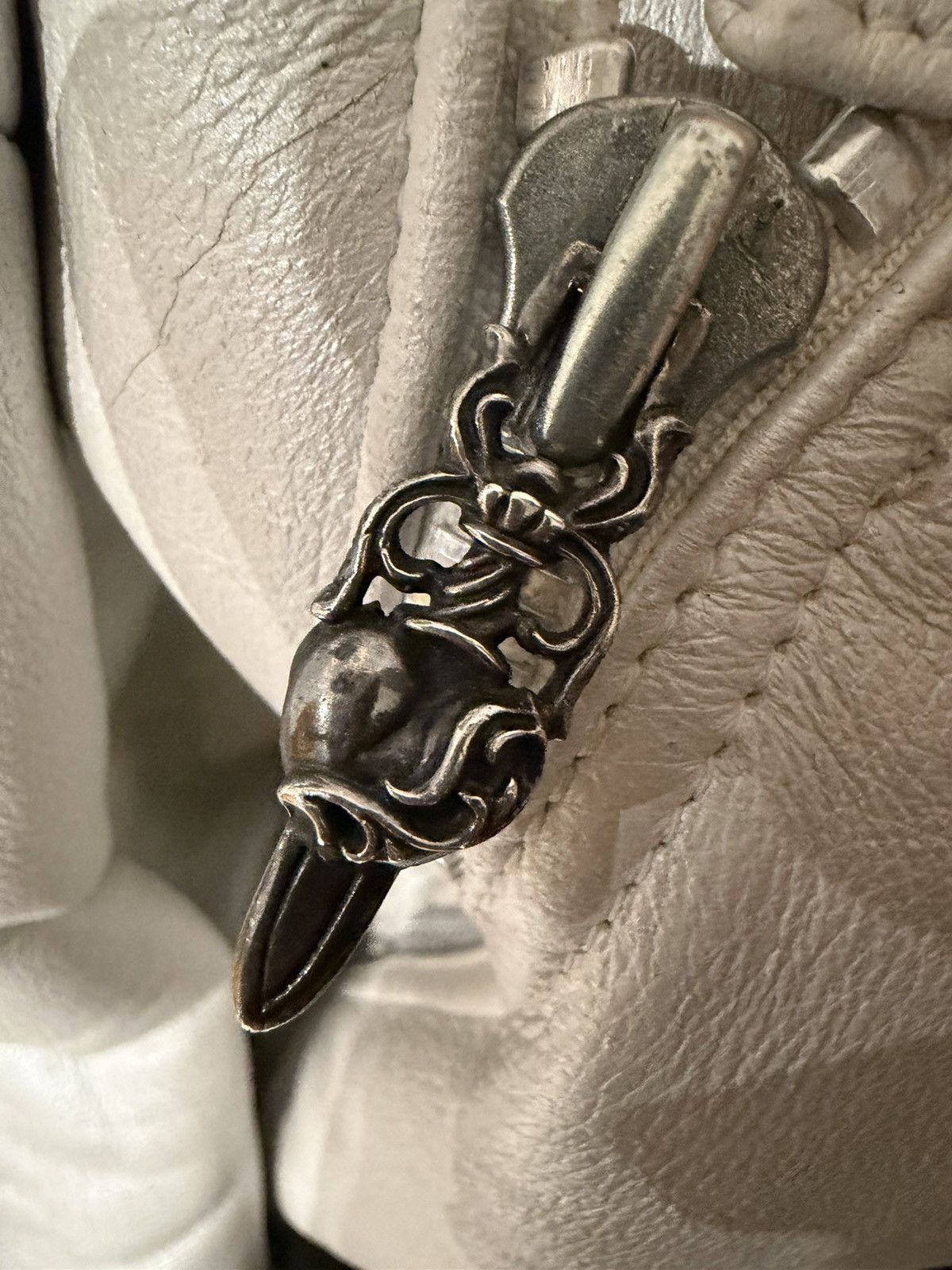 Chrome Hearts Chrome Hearts Vintage 2000s Leather & Shearling Coat Jacket Size US M / EU 48-50 / 2 - 9 Thumbnail
