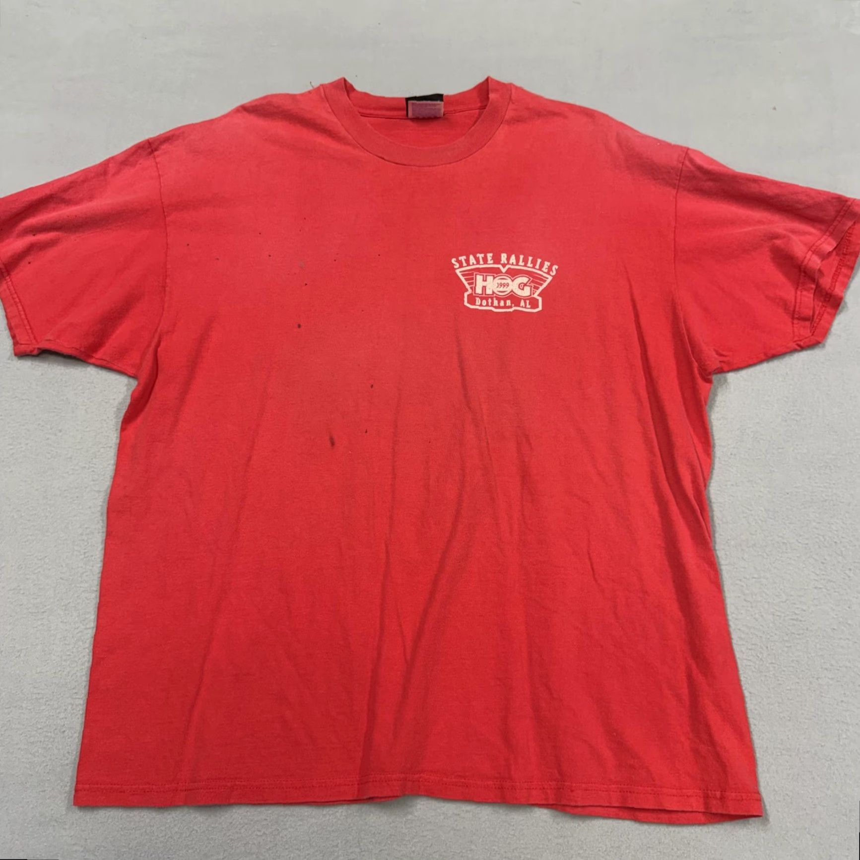 Harley Davidson VINTAGE Harley-Davidson Shirt Mens XL Red Alabama State Rally Tee Dothan 1999 Size US XL / EU 56 / 4 - 4 Thumbnail