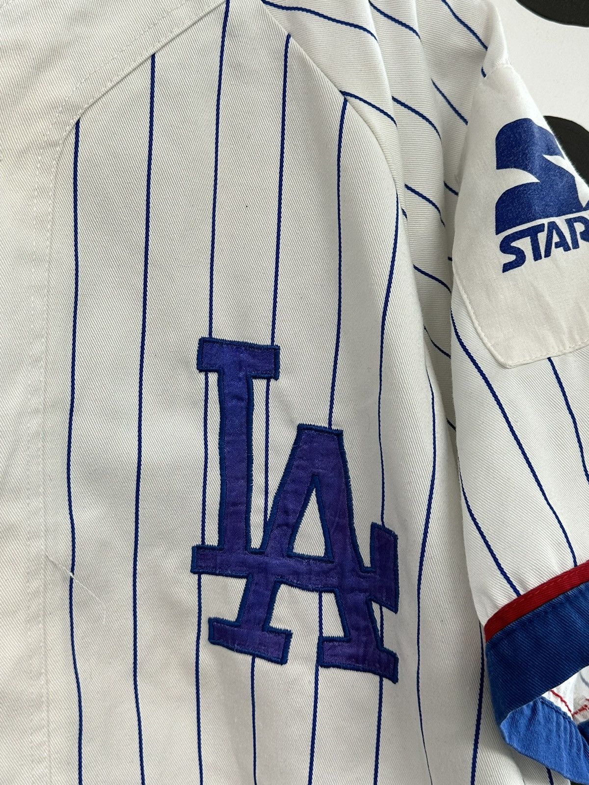 MLB × Vintage Vintage 80s Starter Pinstripe Los Angeles Dodgers Jersey Size US L / EU 52-54 / 3 - 5 Thumbnail