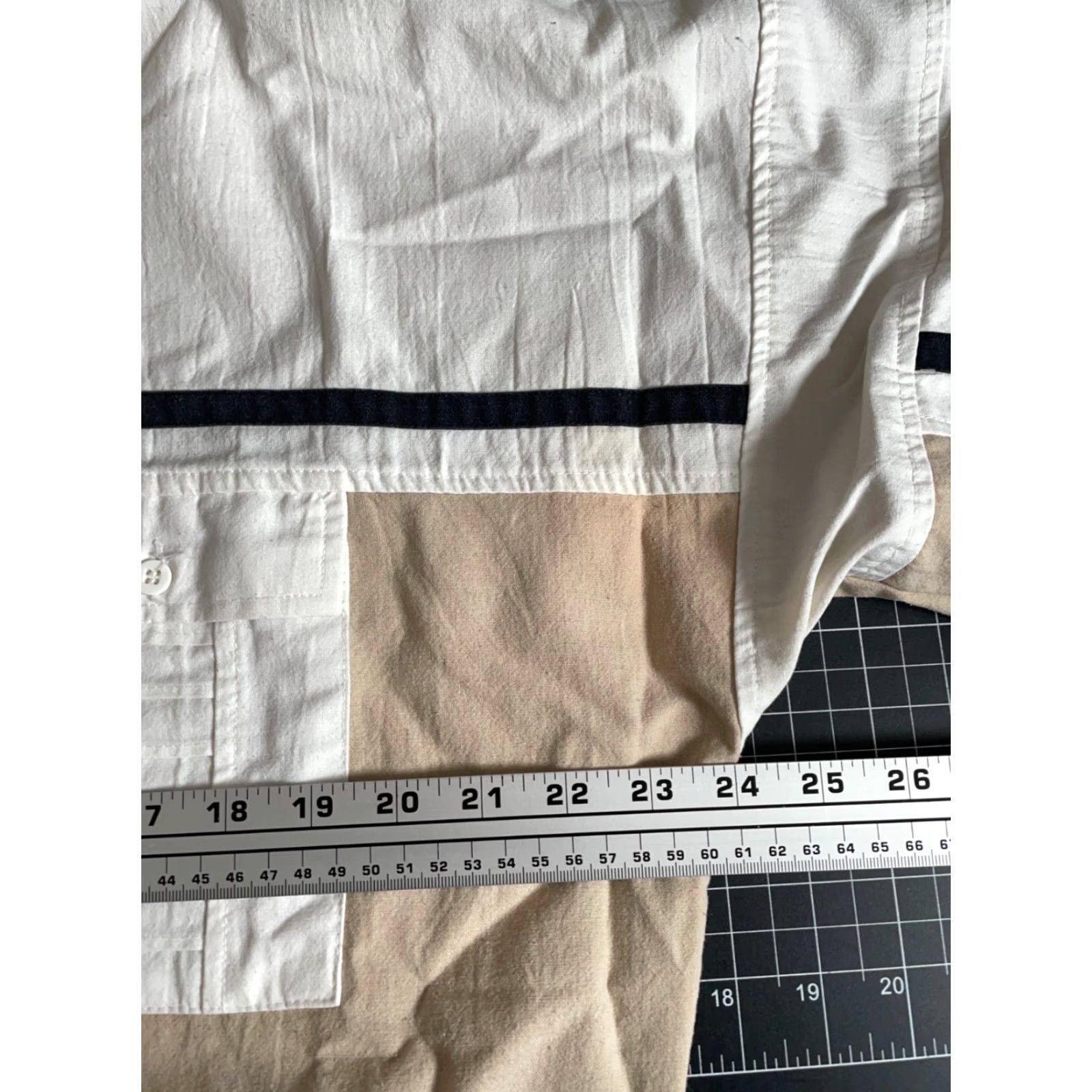Vintage VINTAGE Alexxus Polo Shirt Long Sleeve Beig e White 80s 90s Dad Hipster Retro - Men Large Casual Polo Shirt Womens? Size US L / EU 52-54 / 3 - 5 Thumbnail