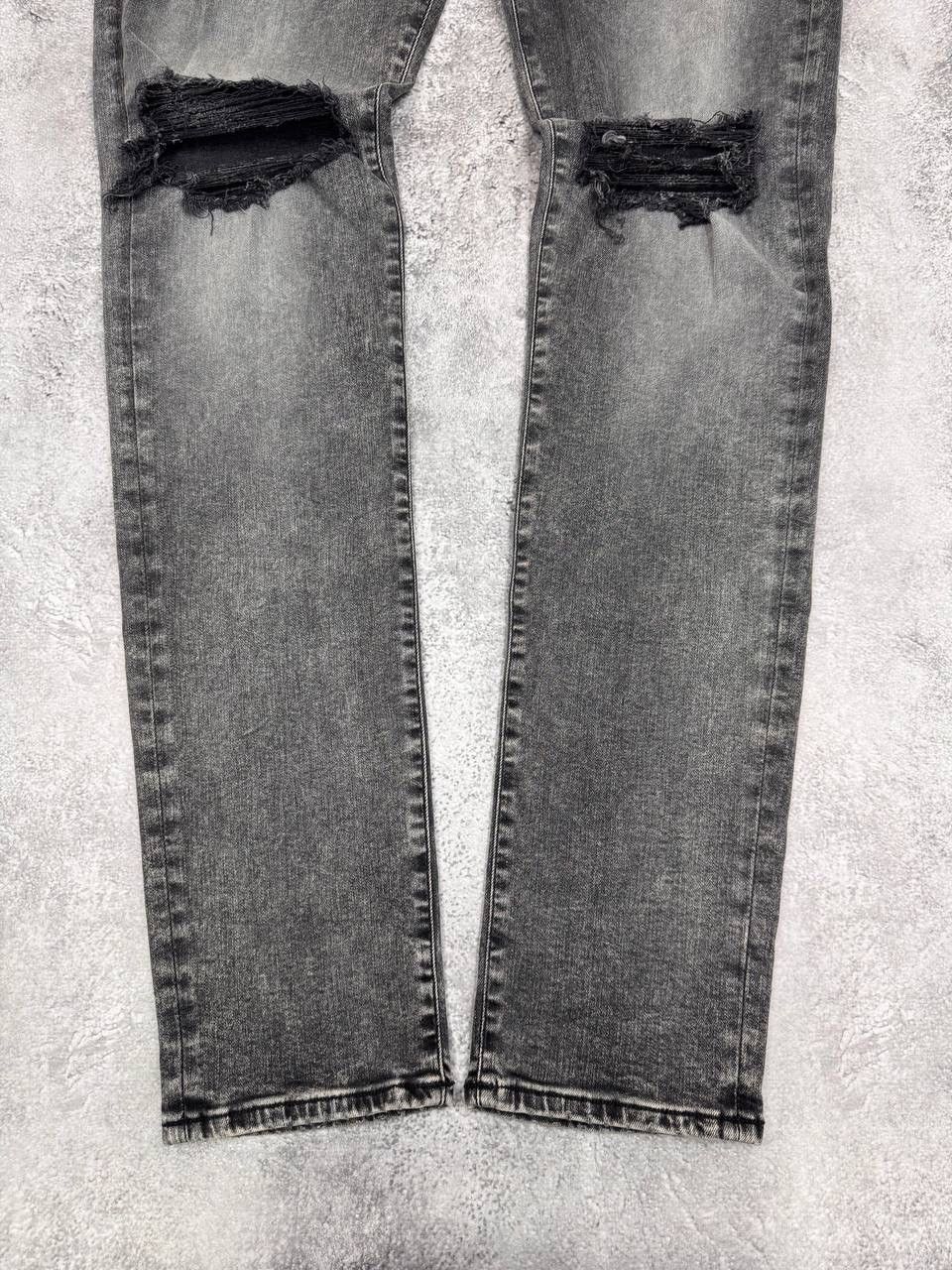 Represent Clo. Represent Men Destroyer Denim Shadow Distressed Jeans Grey Size US 34 / EU 50 - 2 Thumbnail