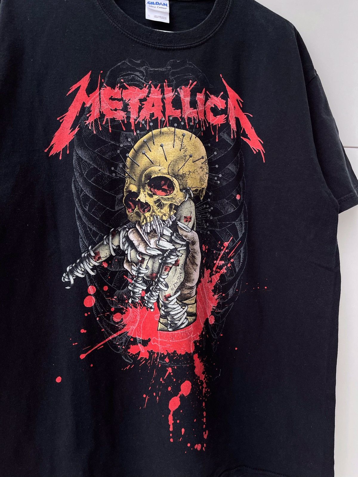 Band Tees × Metallica × Vintage Vintage Metallica Skull Big Logo Rock Tee Size US L / EU 52-54 / 3 - 2 Thumbnail