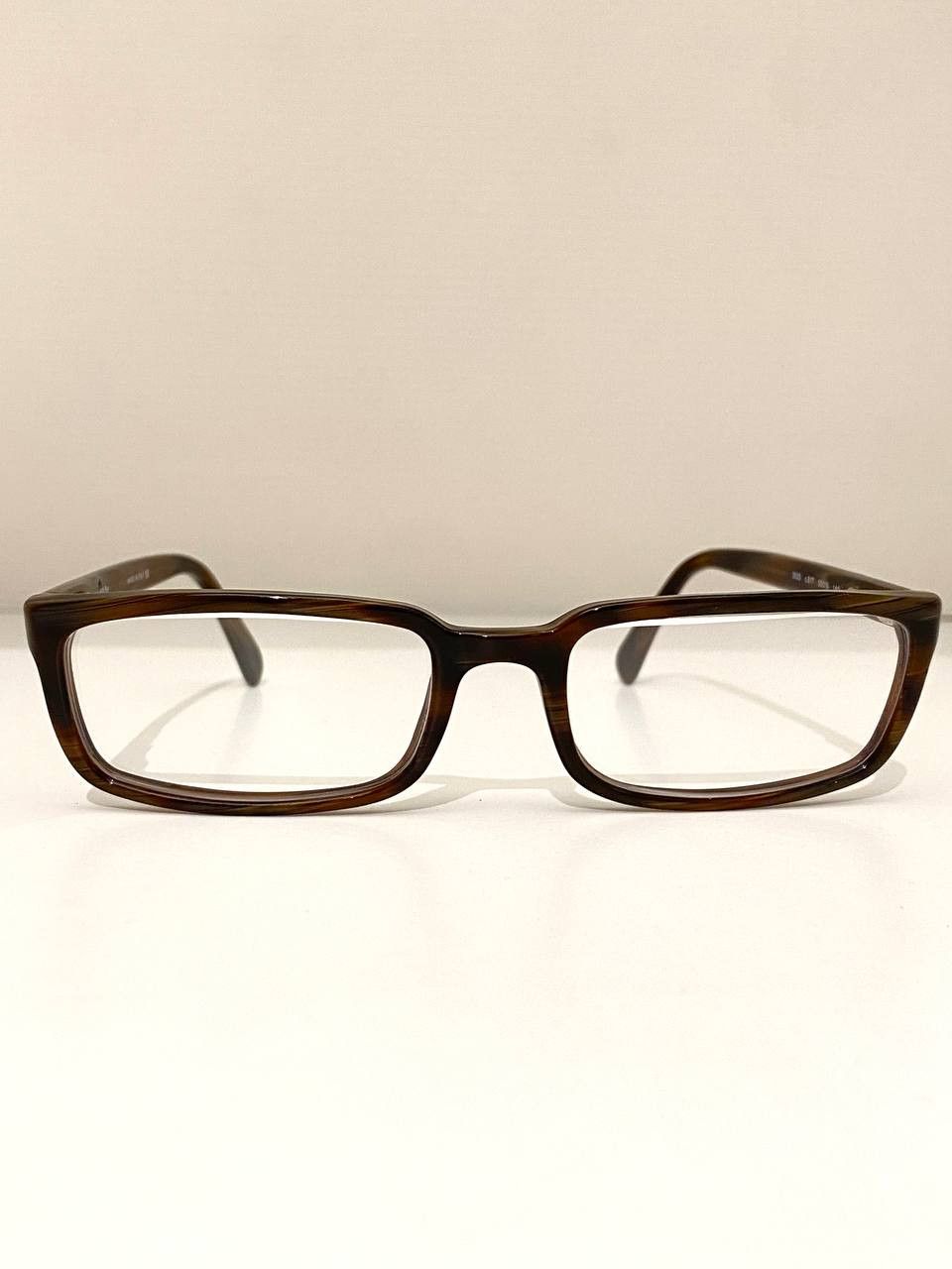 Chanel Chanel CC Logo Square Rectangular Brown Eyeglasses Vintage Size ONE SIZE - 4 Thumbnail
