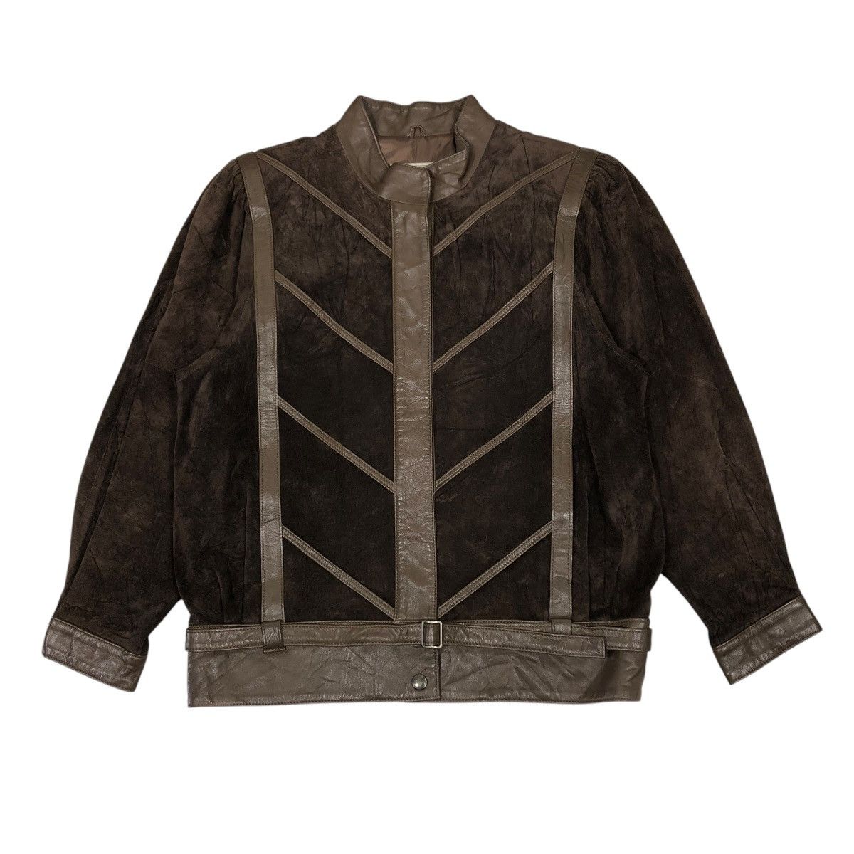 Japanese Brand 🔥VINTAGE BOMBER LEATHER JACKET SOFT HOUSTAN Size US M / EU 48-50 / 2 - 1 Thumbnail