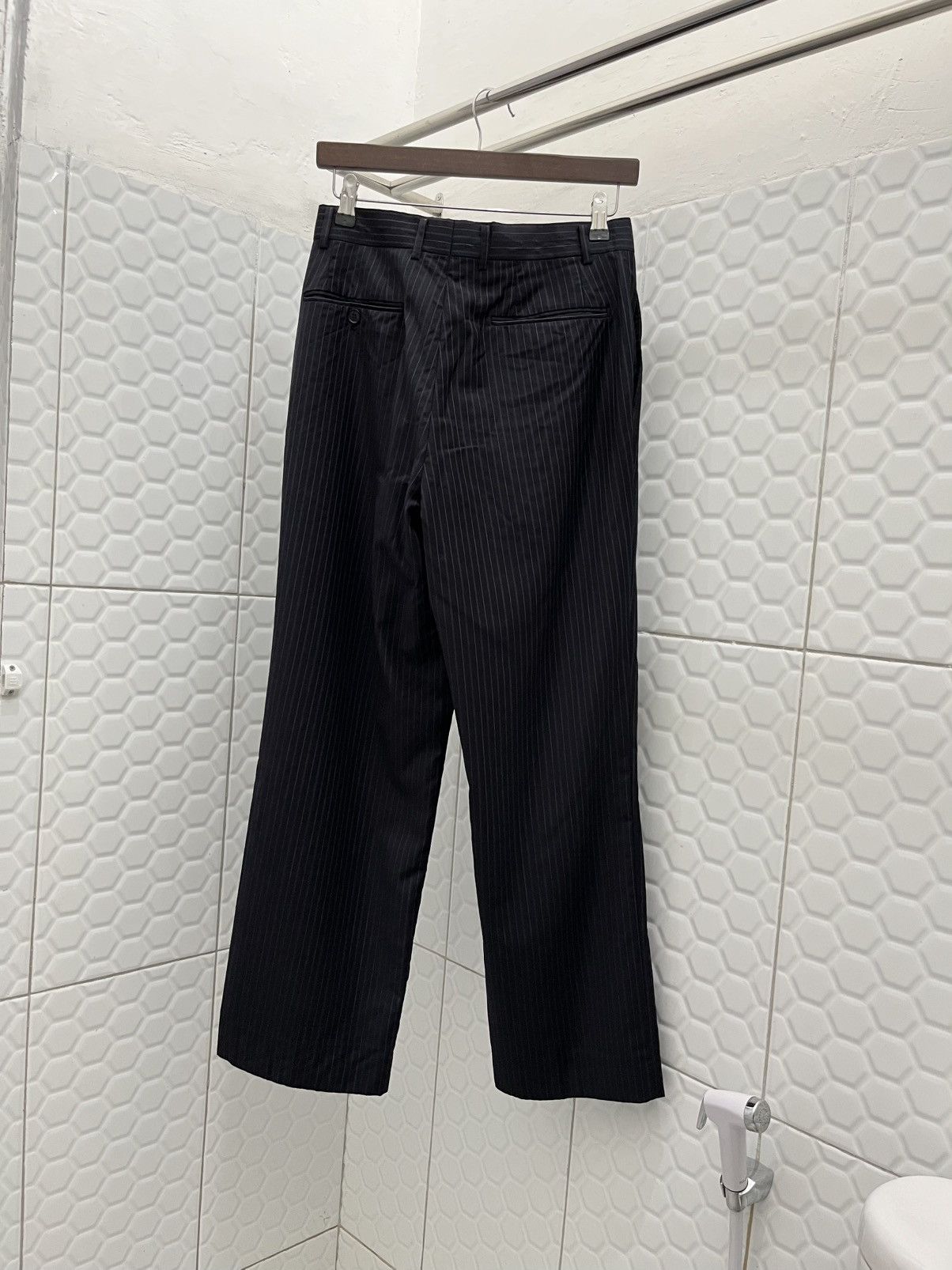 Balmain Balmain Stripe Pleated Trousers Size US 29 - 3 Thumbnail