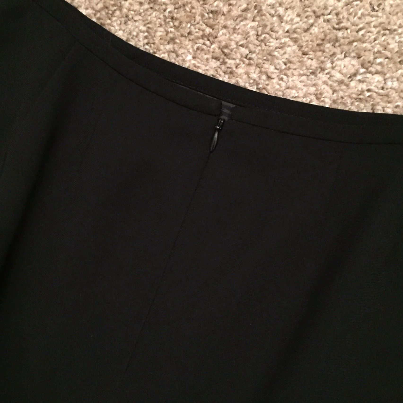 Vintage Jones Studio Skirt Women Pencil Midi Black Polyester Lined Size 6 Regular - Casual Party/Cocktail Size 28" / US 6 / IT 42 - 7 Thumbnail