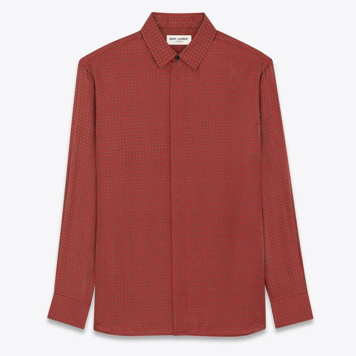 Saint Laurent Paris o1loc1c0225 646850 Collar Classic Shirt in Multicolor Size US L / EU 52-54 / 3 - 1 Thumbnail