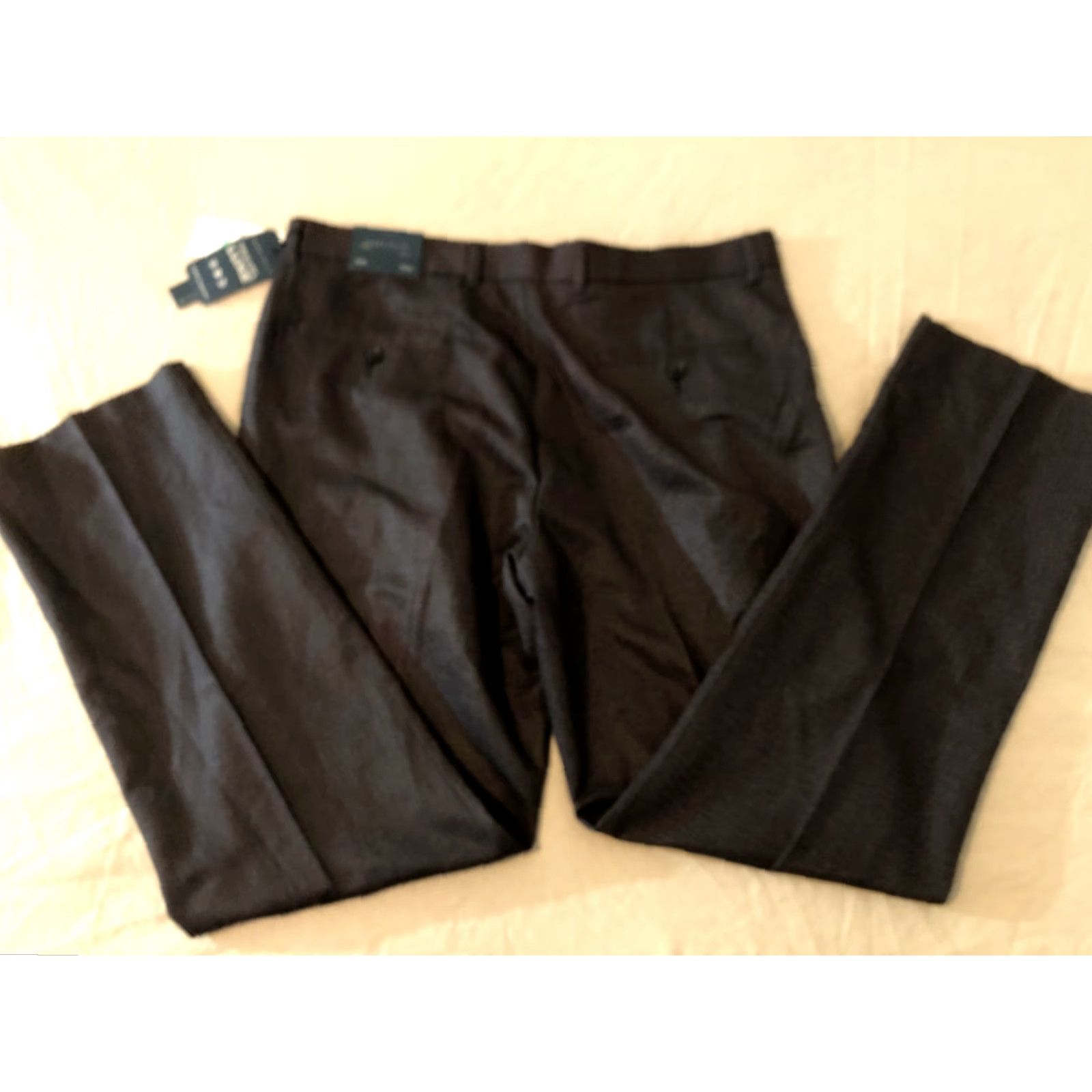 Perry Ellis Perry Ellis Mens Dress Pants 34x30 Gray Slim Chino Khaki Slacks Trousers Slacks Dress Pants Mens Gray 34 30 Size US 34 / EU 50 - 2 Thumbnail