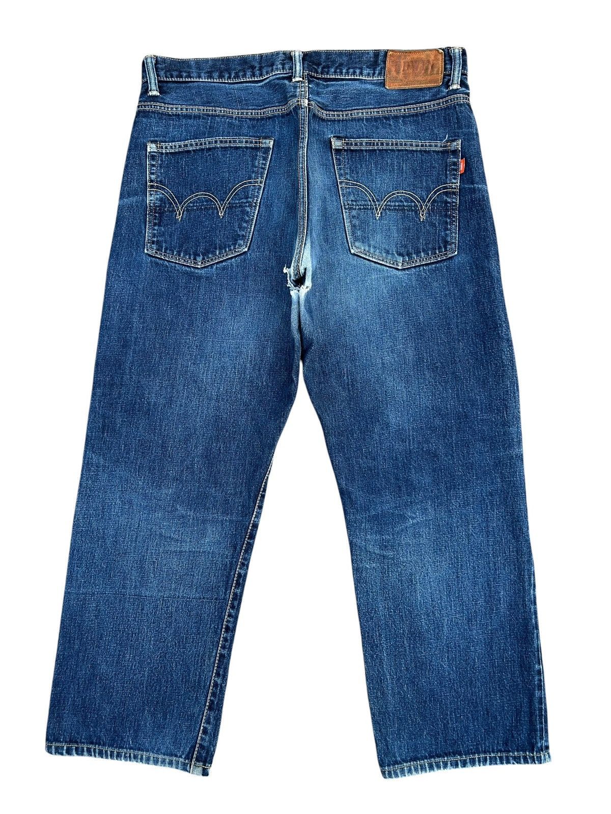 Kapital Vintage Edwin 505Z Selvedge Distressed Denim Jeans Size US 38 / EU 54 - 2 Thumbnail