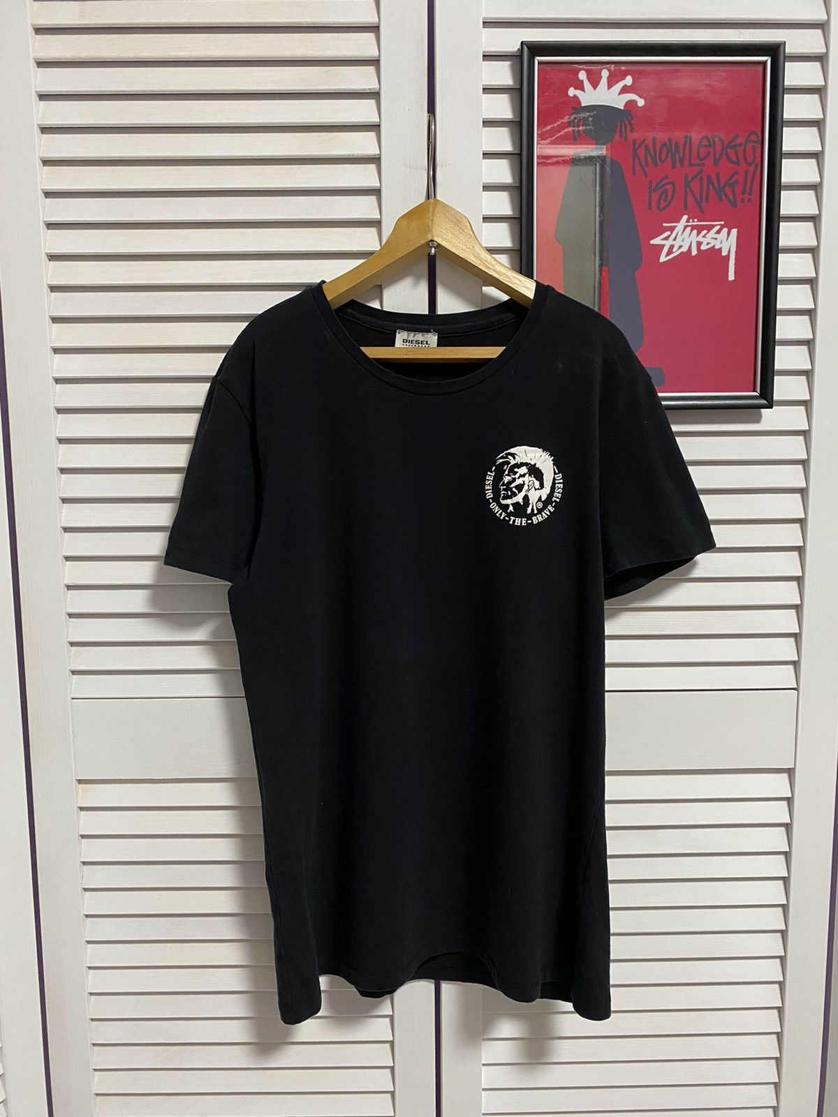 Diesel × Vintage T-Shirt Tee Black Diesel Mini Logo Size M Size M / US 6-8 / IT 42-44 - 1 Thumbnail