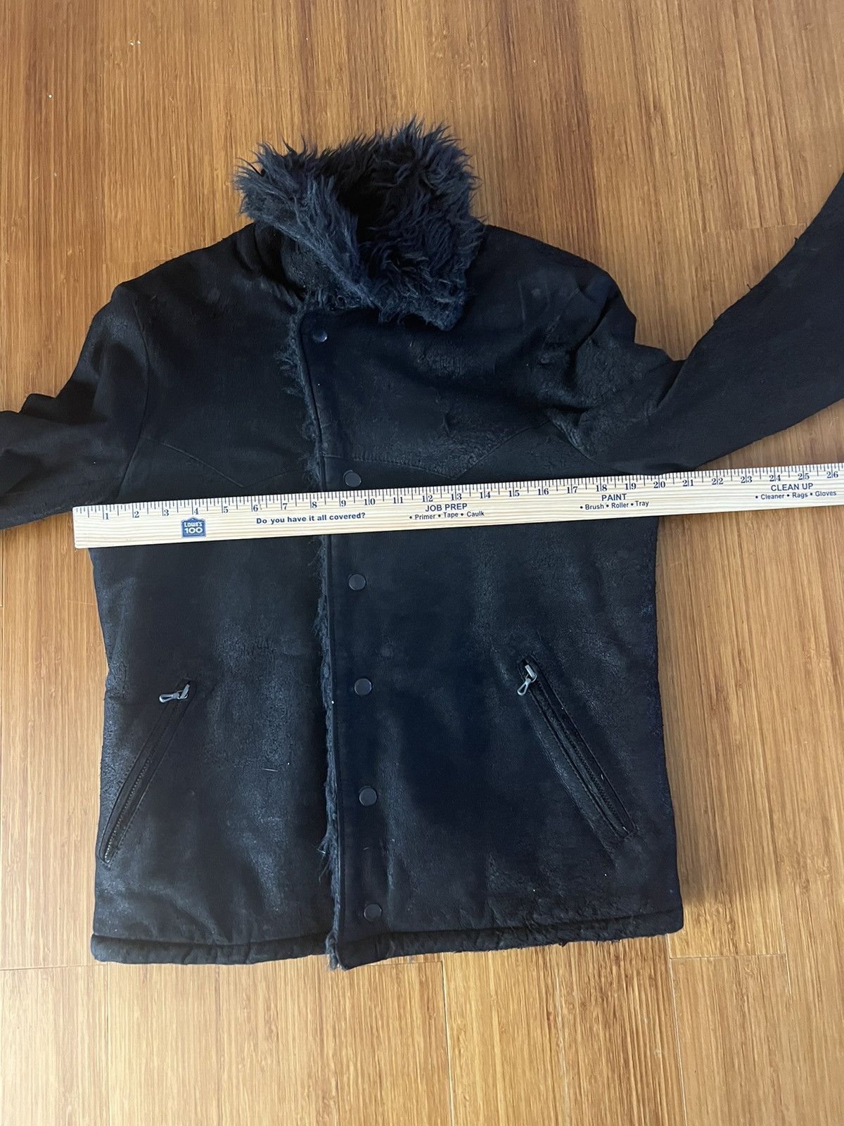 Attachment Attachment Blistered Leather Jacket Wool Lined Size US L / EU 52-54 / 3 - 15 Thumbnail