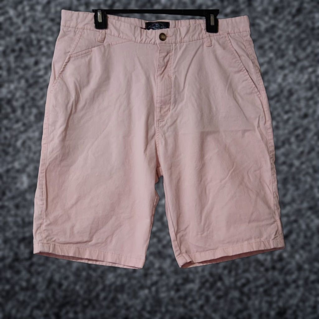 Pinko VINTAGE Across The Pond Pink Flat Front Bermuda Shorts Stretch Men's 36 #H54-15 Size US 35 - 1 Thumbnail