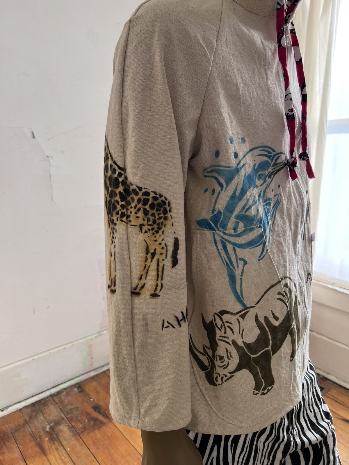 Other Endangered Species canvas Hoodie by Hermans Eco USA Size US XL / EU 56 / 4 - 2 Thumbnail
