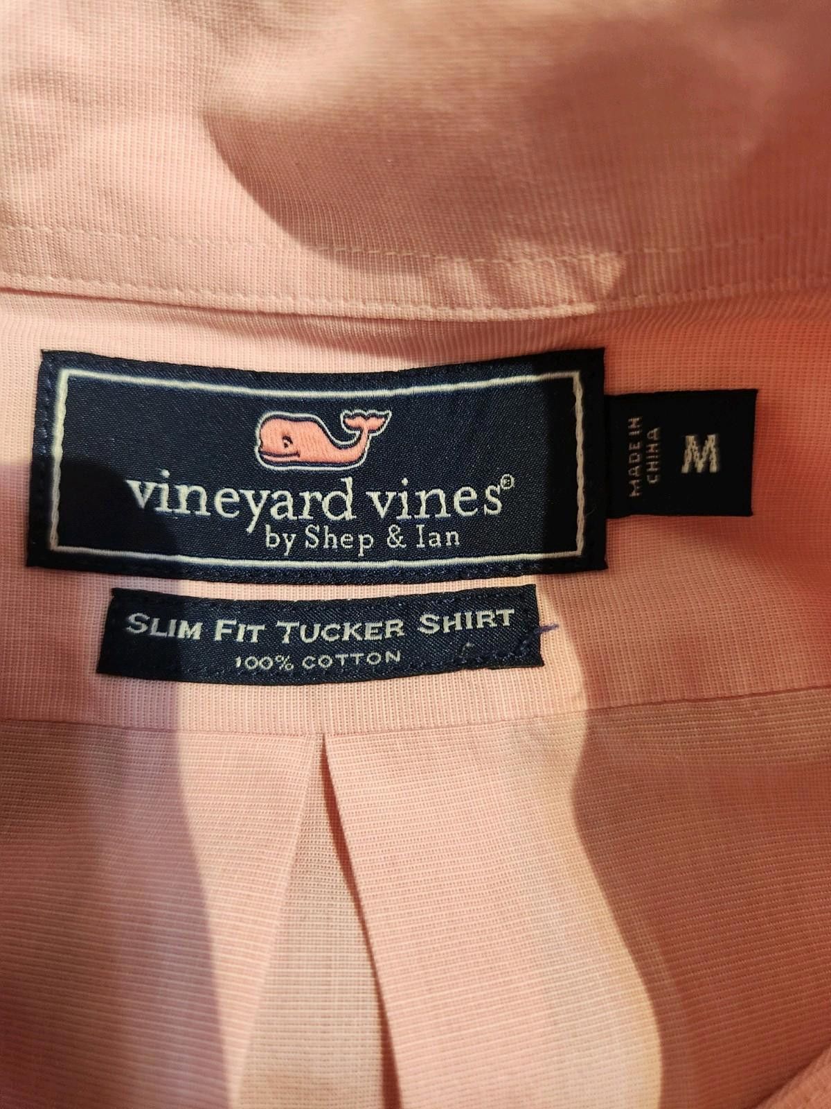 Vineyard Vines Vineyard Vines Slim Fit Tucker Shirt Pink Men's Medium Size US M / EU 48-50 / 2 - 9 Thumbnail