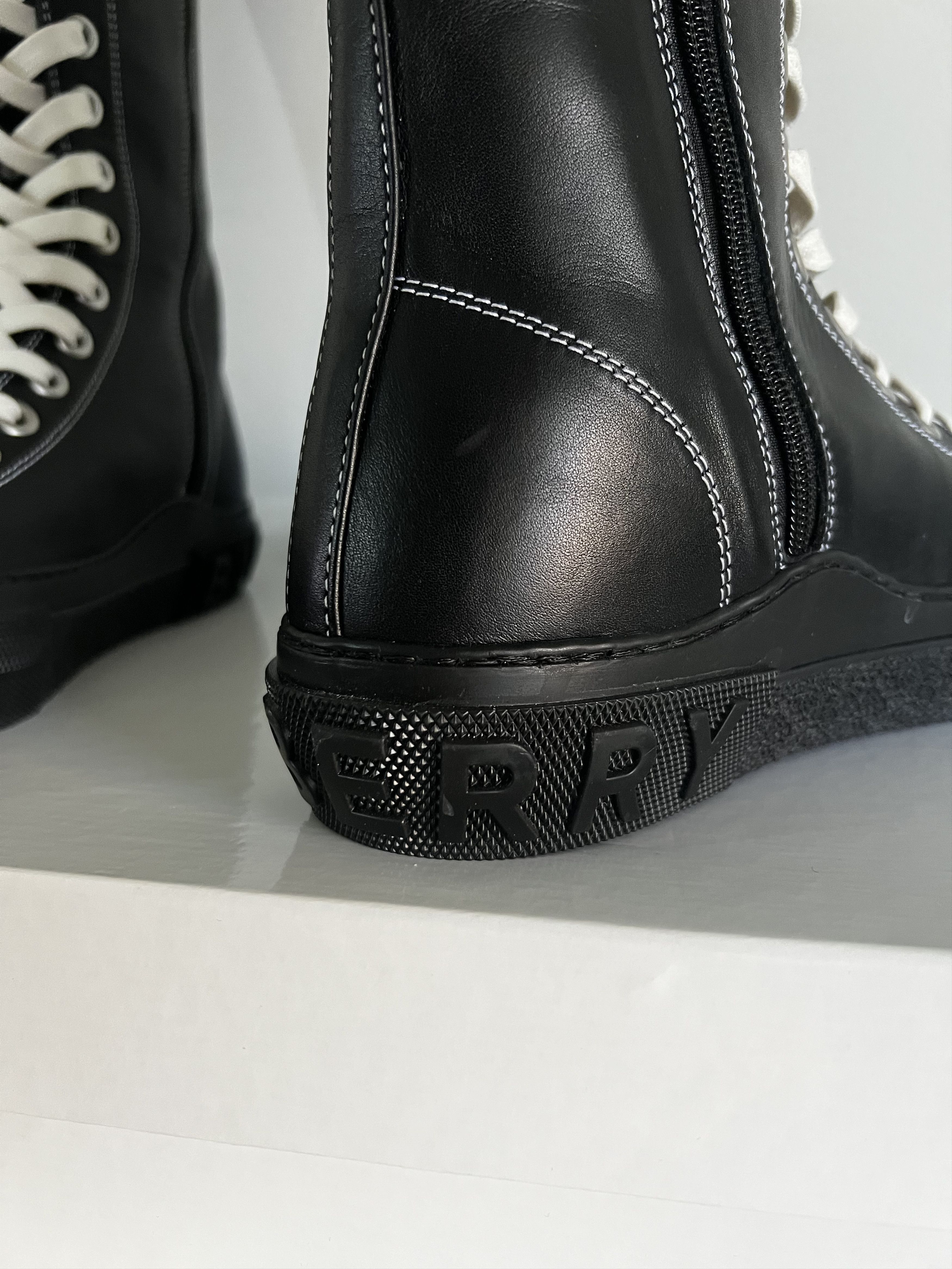 Burberry Knee-High Leather Sneakers Size US 9 / EU 42 - 6 Thumbnail