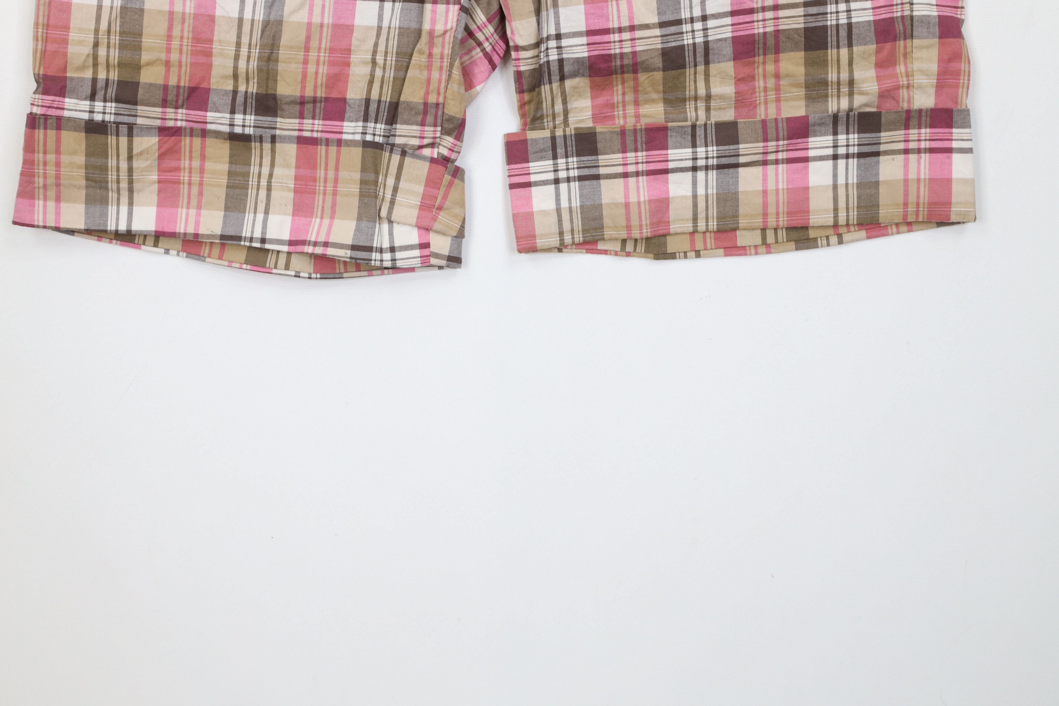 Forever 21 Vintage 90s Y2K Forever 21 Cuffed Stretch Shorts Plaid USA Size 30" / US 8 / IT 44 - 4 Thumbnail