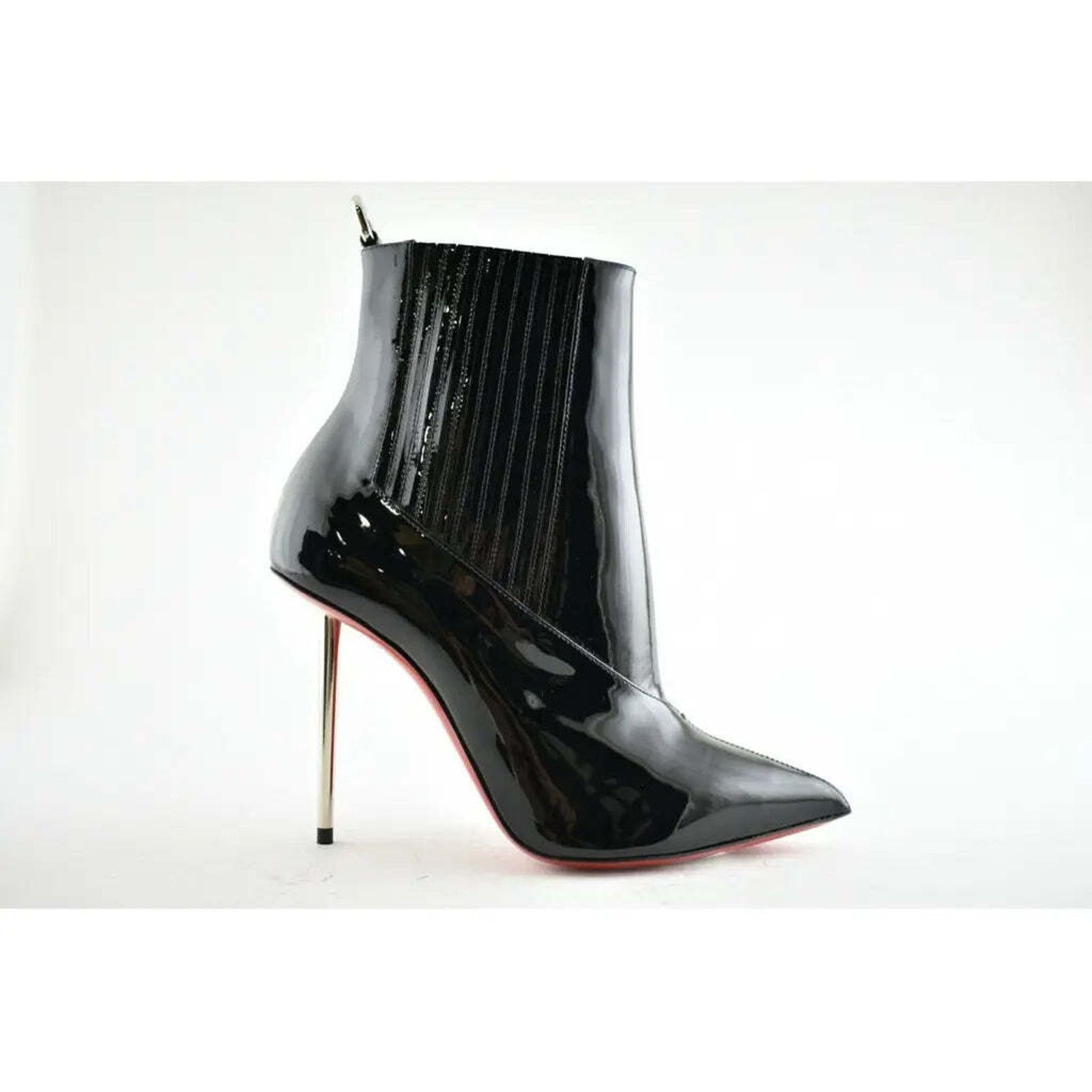 Christian Louboutin Christian Louboutin Epic Boot 100 Black Patent Stiletto Heel Size US 5 / IT 35 - 3 Thumbnail